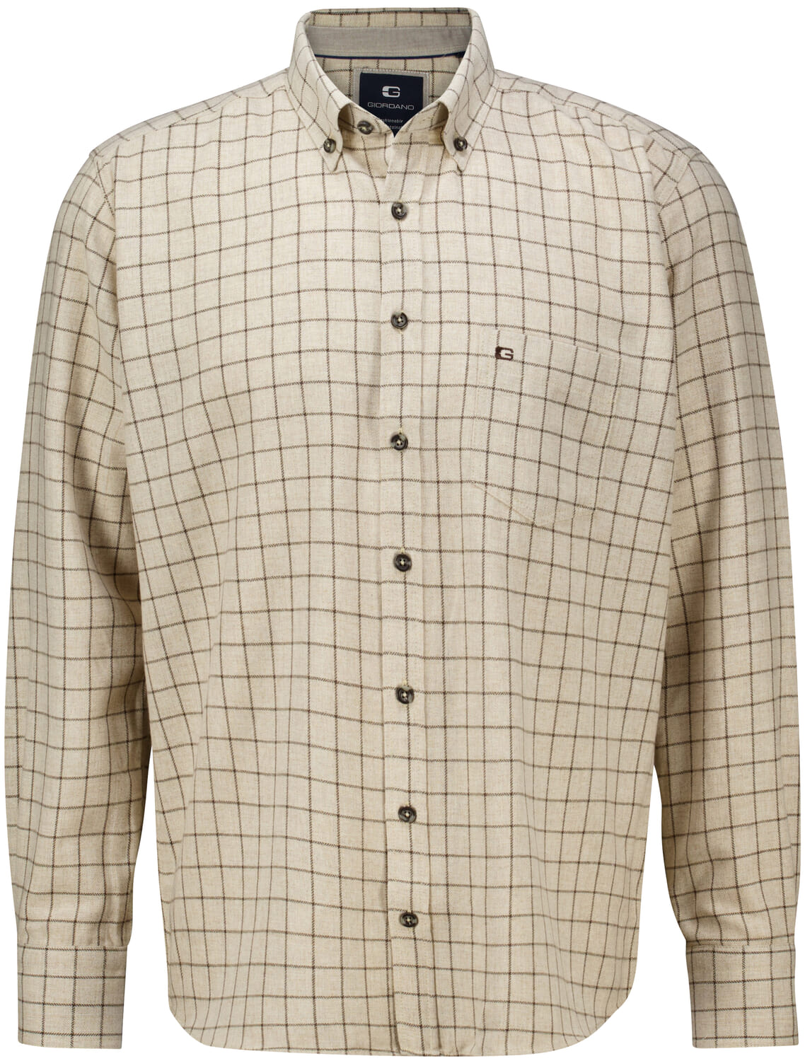 Giordano Overhemd Brando  Bruin