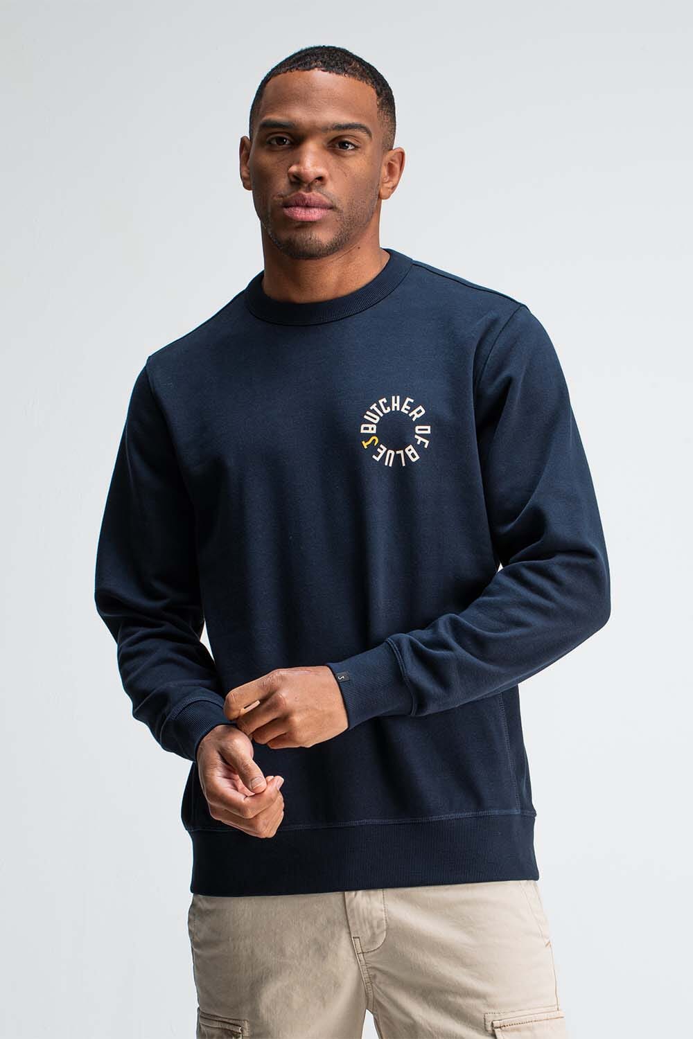Butcher Of Blue Army Circle Crew Blauw