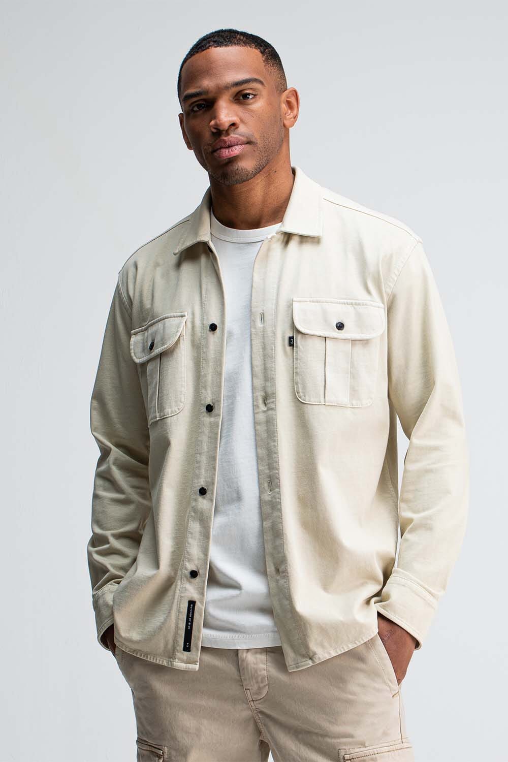 Butcher Of Blue Overshirt Phil Jersey  Beige