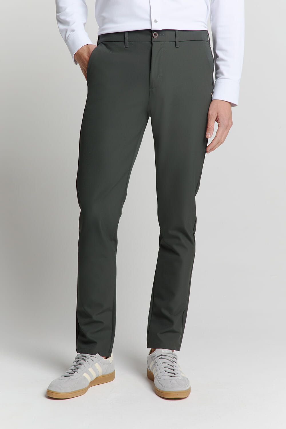 No Excess Chino 4-Way Stretch Sedoc Grijs