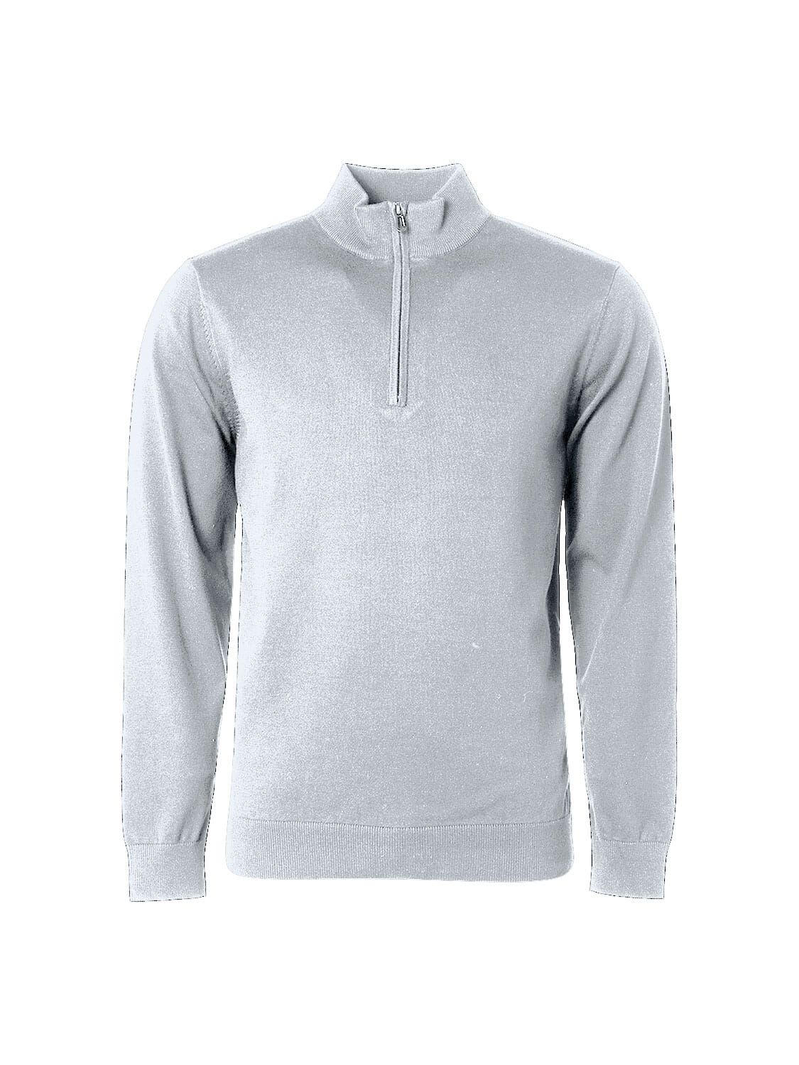 No Excess Pullover Half Zip 2 Coloured Melang Grijs