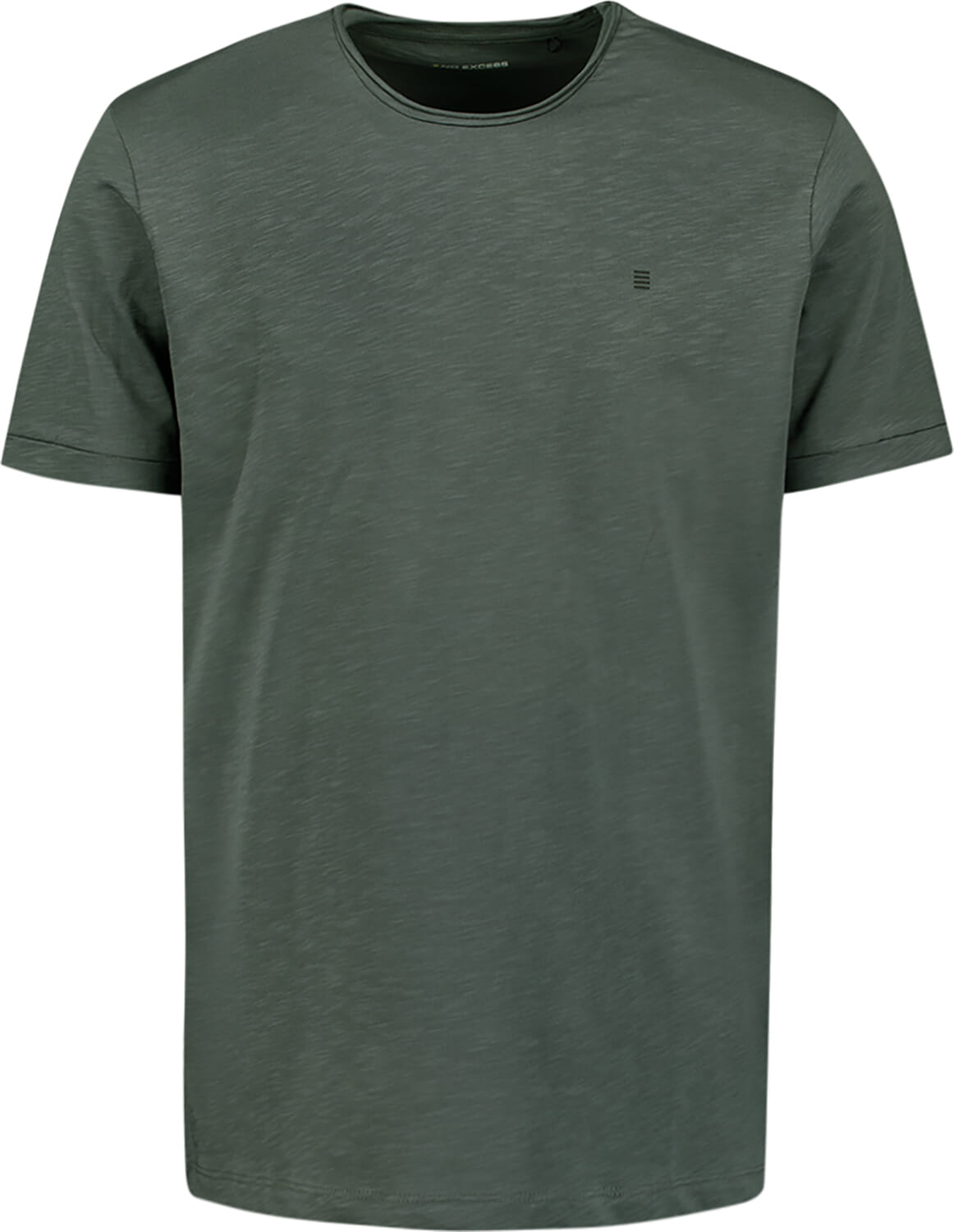 No Excess T-Shirt Crewneck Slub Antraciet