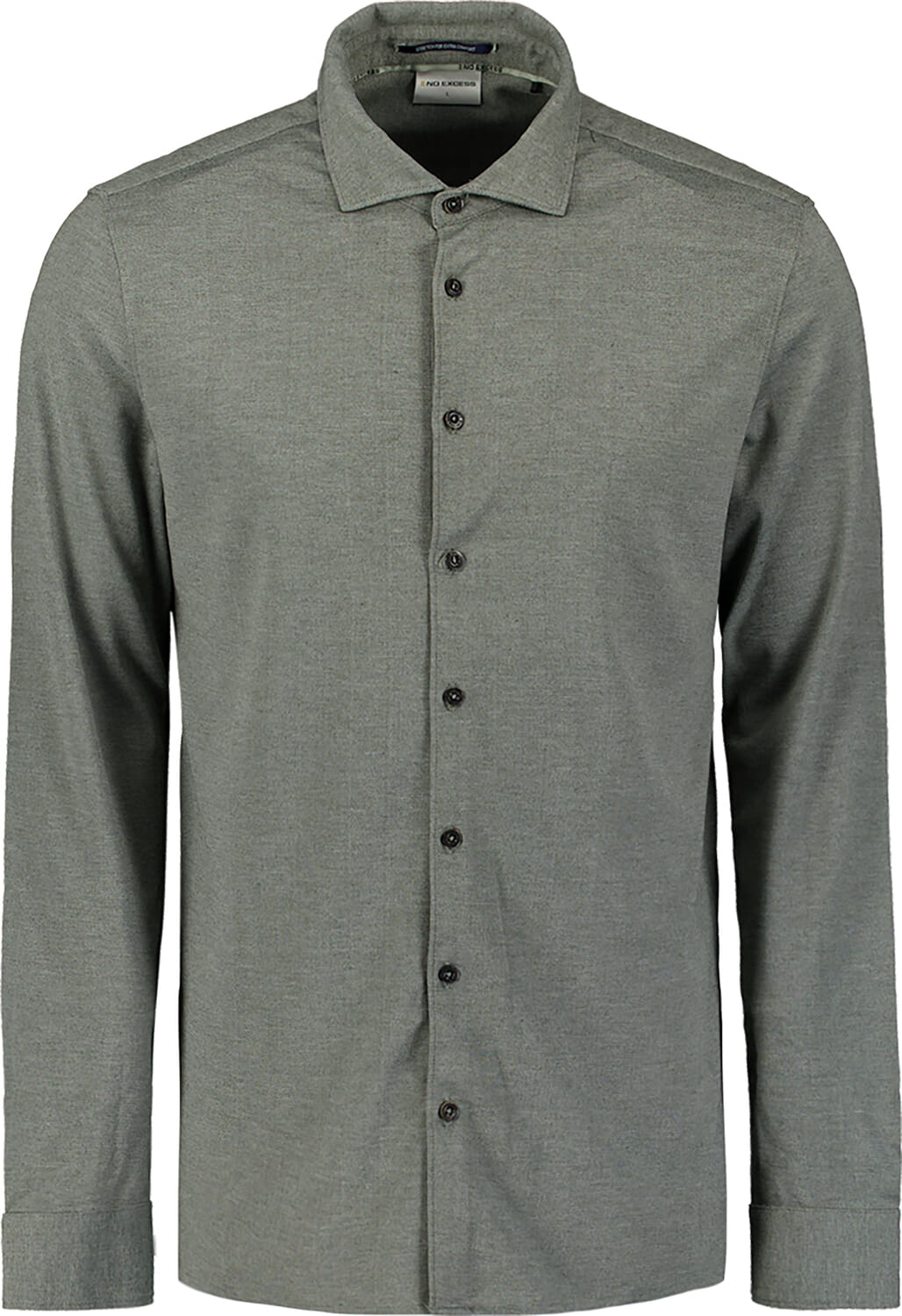 Shirt Jersey Melange Stretch Grijs