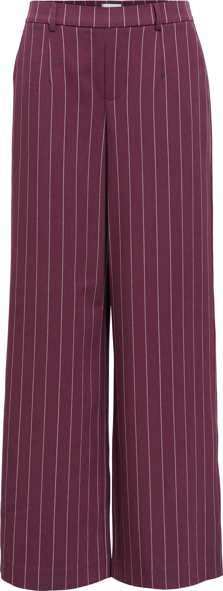 Object Pantalon Lisa Allover Print Bordeaux Rood