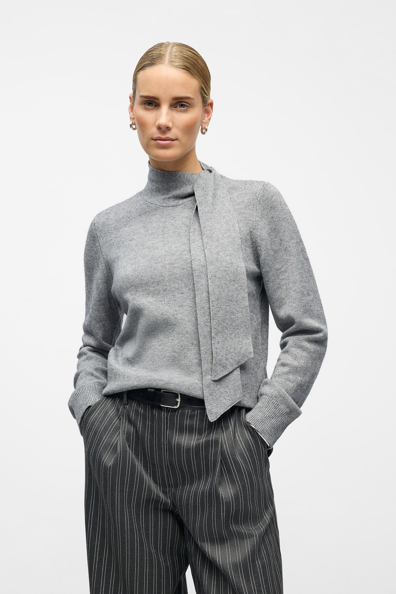 Object Pullover Thess Grijs