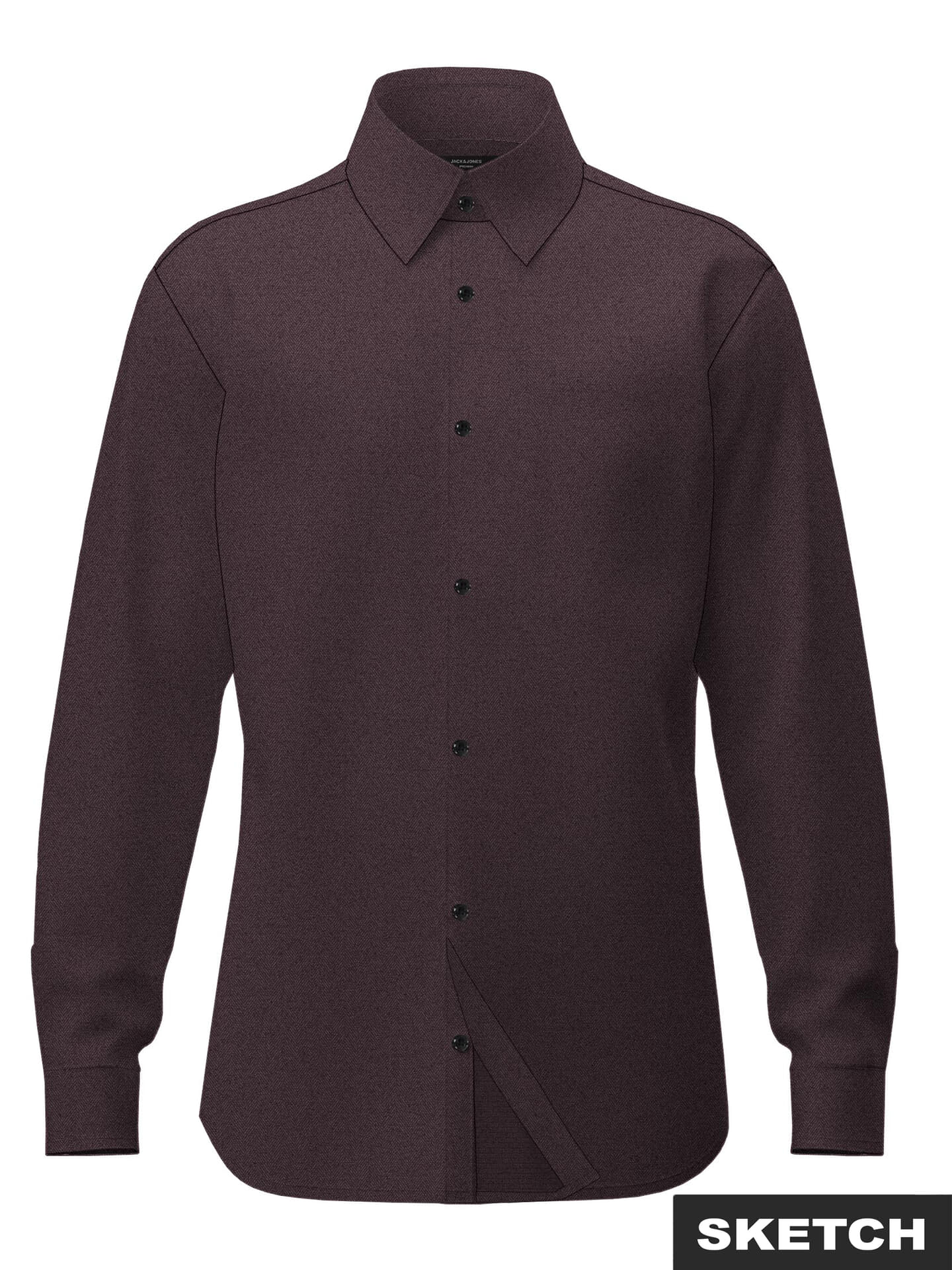 Jack & Jones Overhemd Parker Melange Bruin