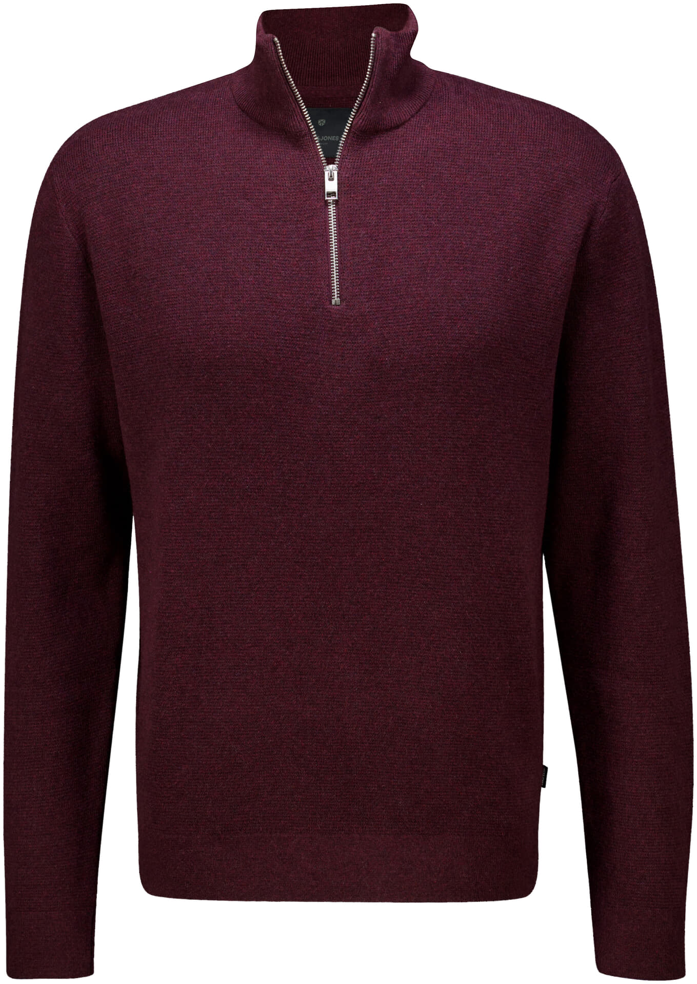 Jack & Jones Half-zip Trui Milano Bordeaux Rood
