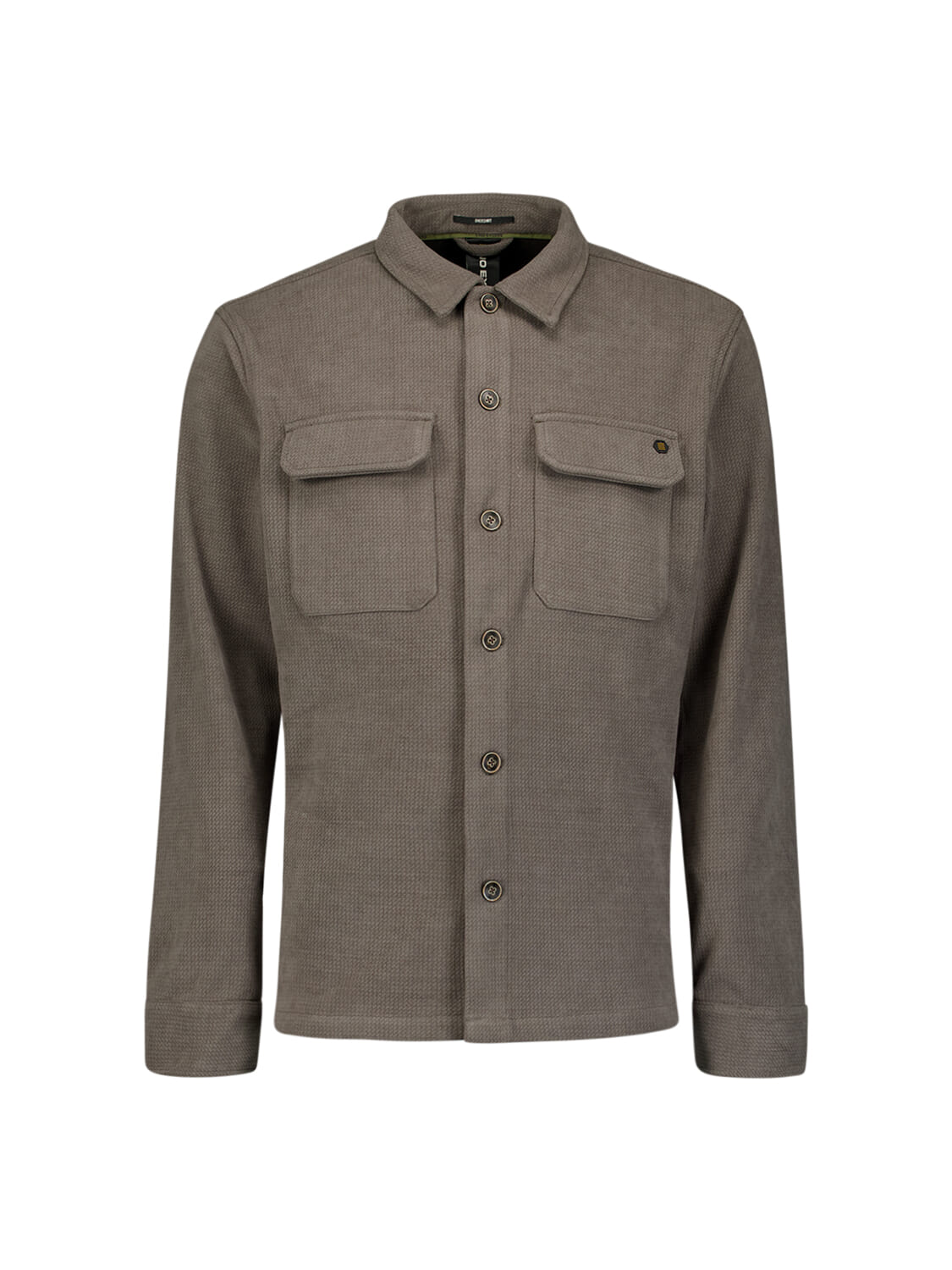 No Excess Overshirt Button Corduroy Grijs