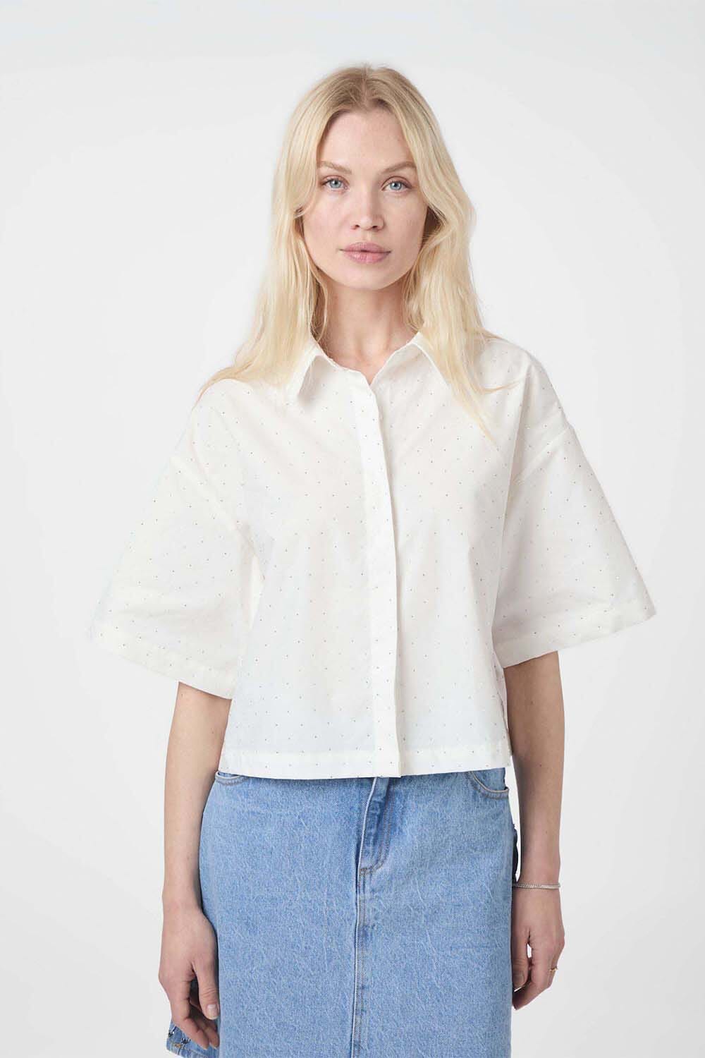 Neo Noir Blouse Wit
