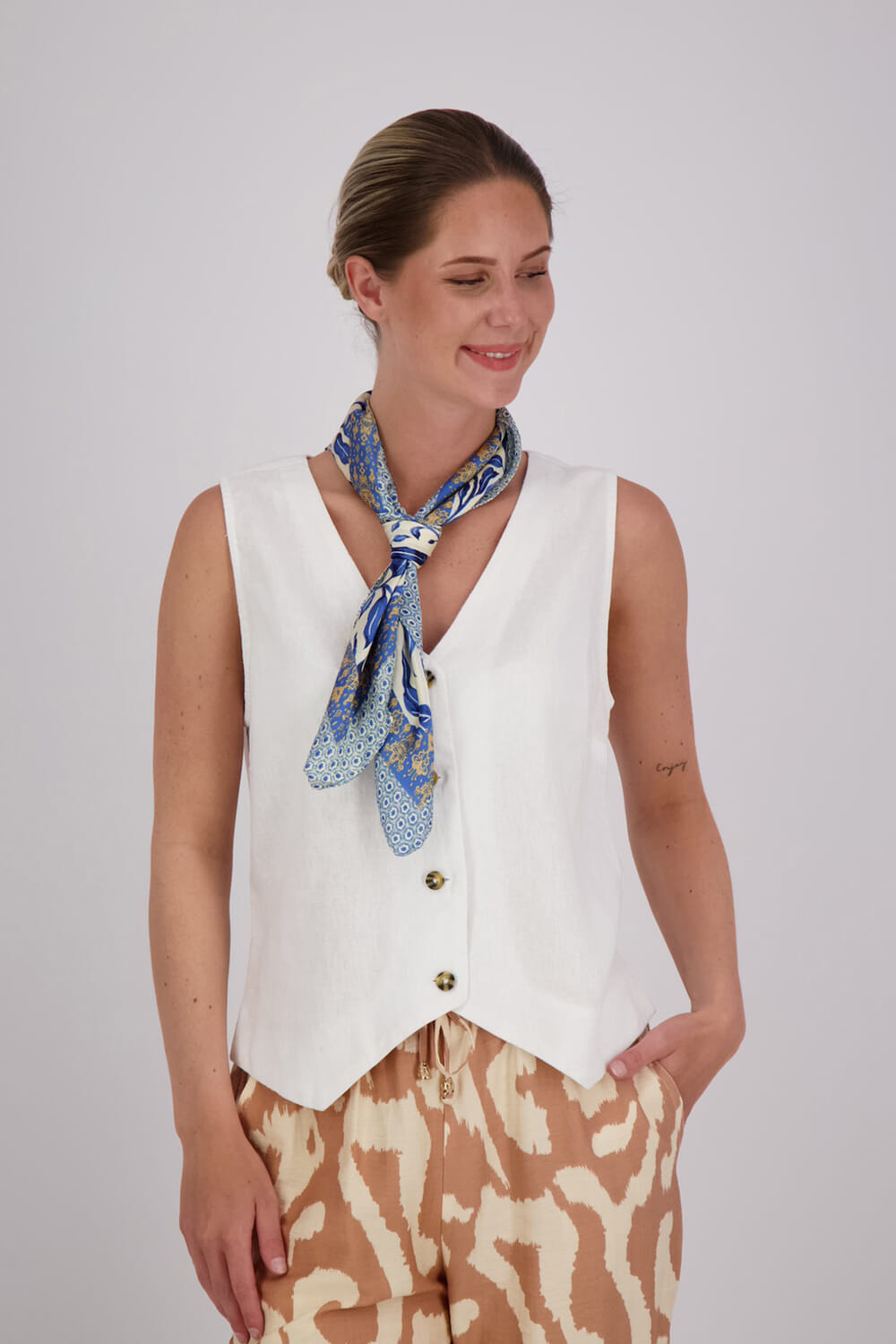 Zo shawl Blauw