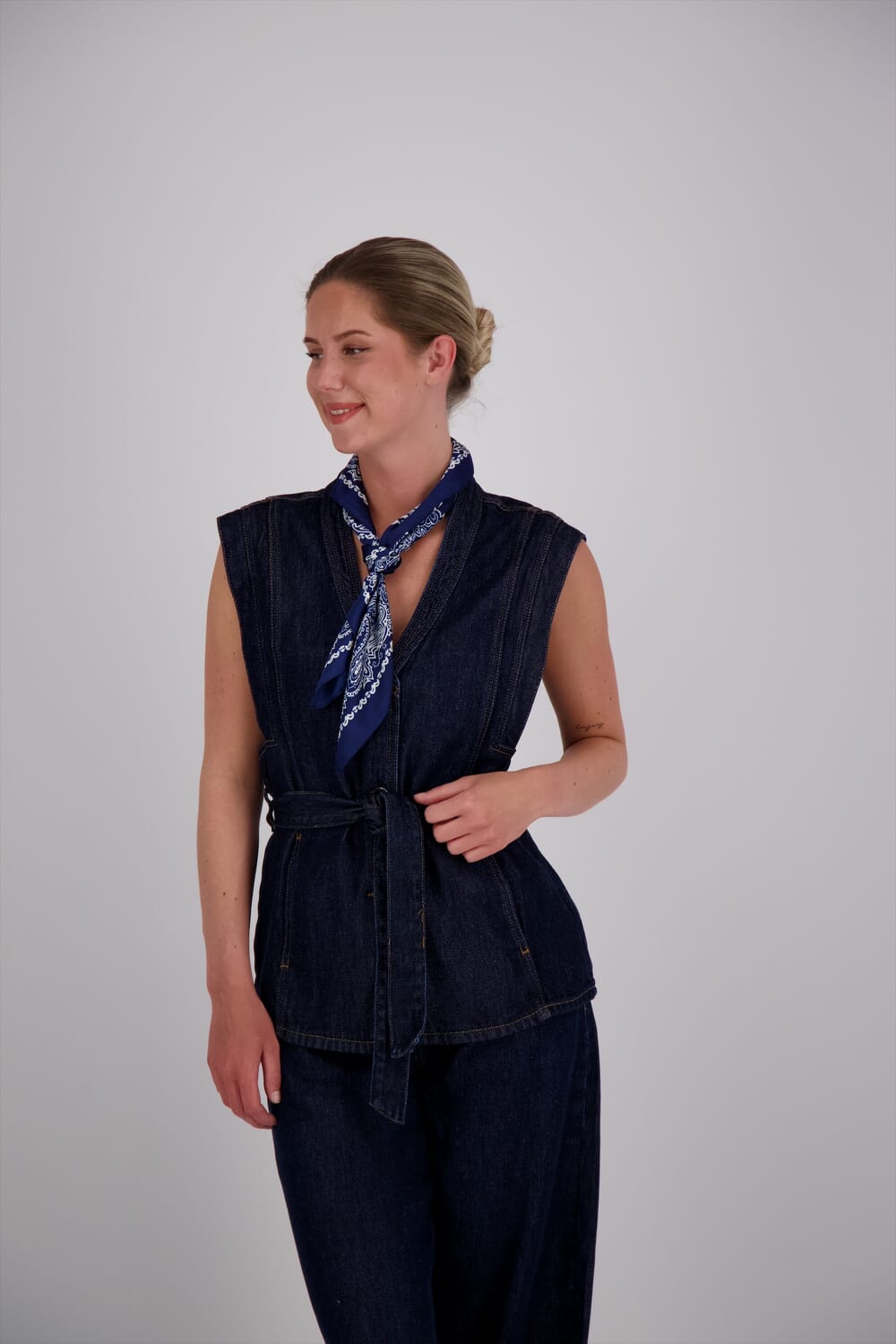Zo shawl Blauw