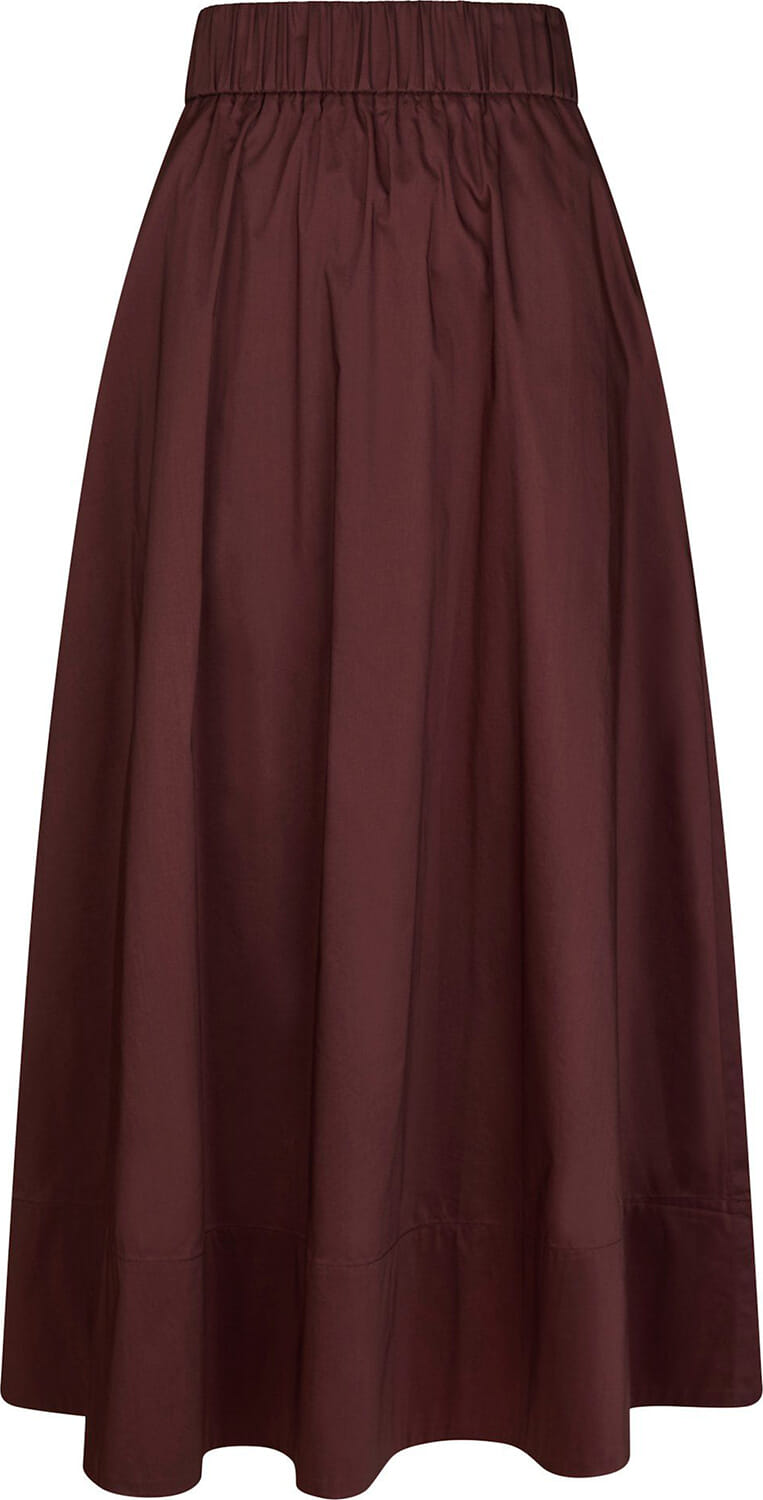 Neo Noir Rok Yara Poplin Rood