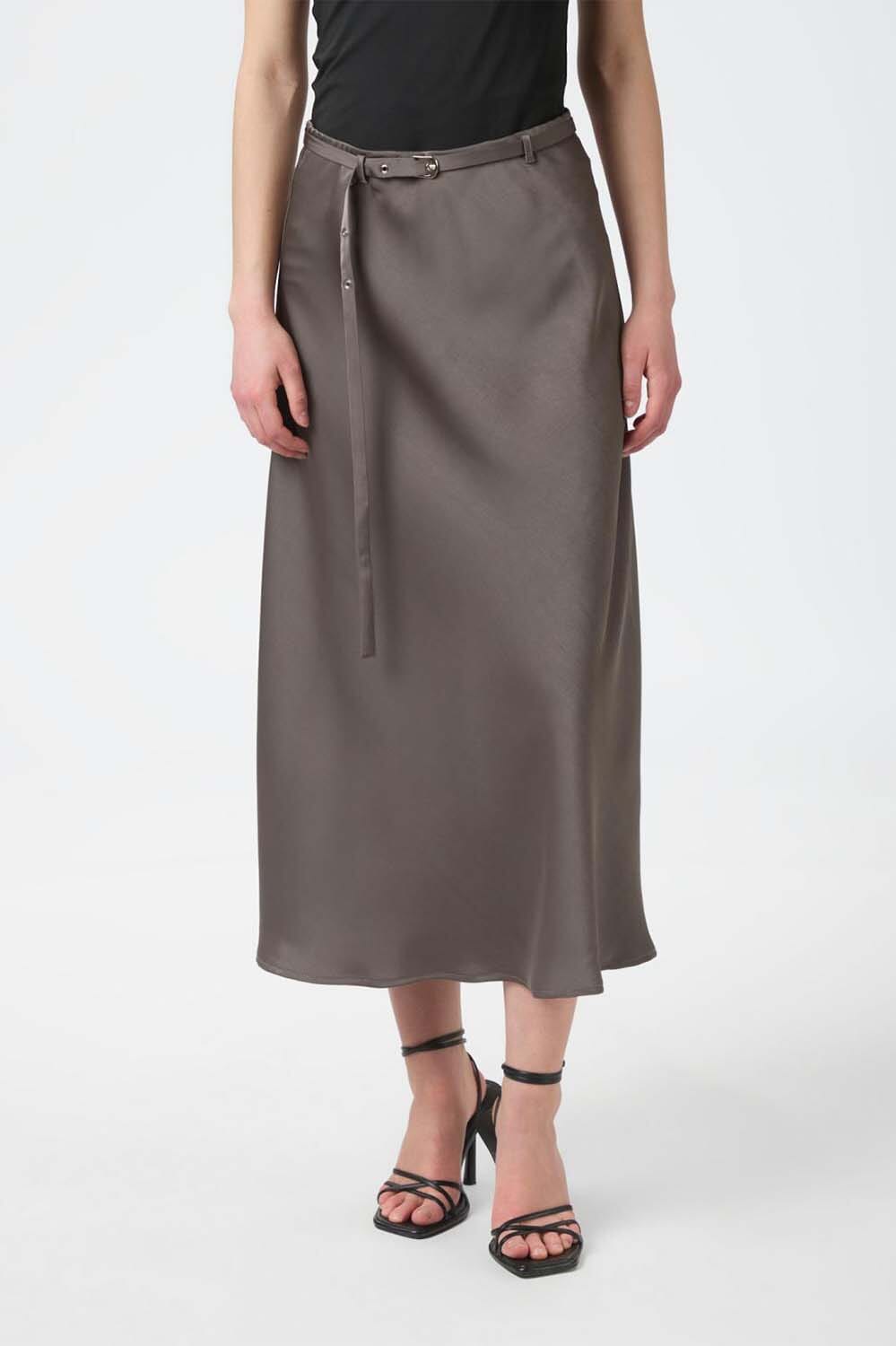 Neo Noir Rok Innell Heavy Sateen Grijs