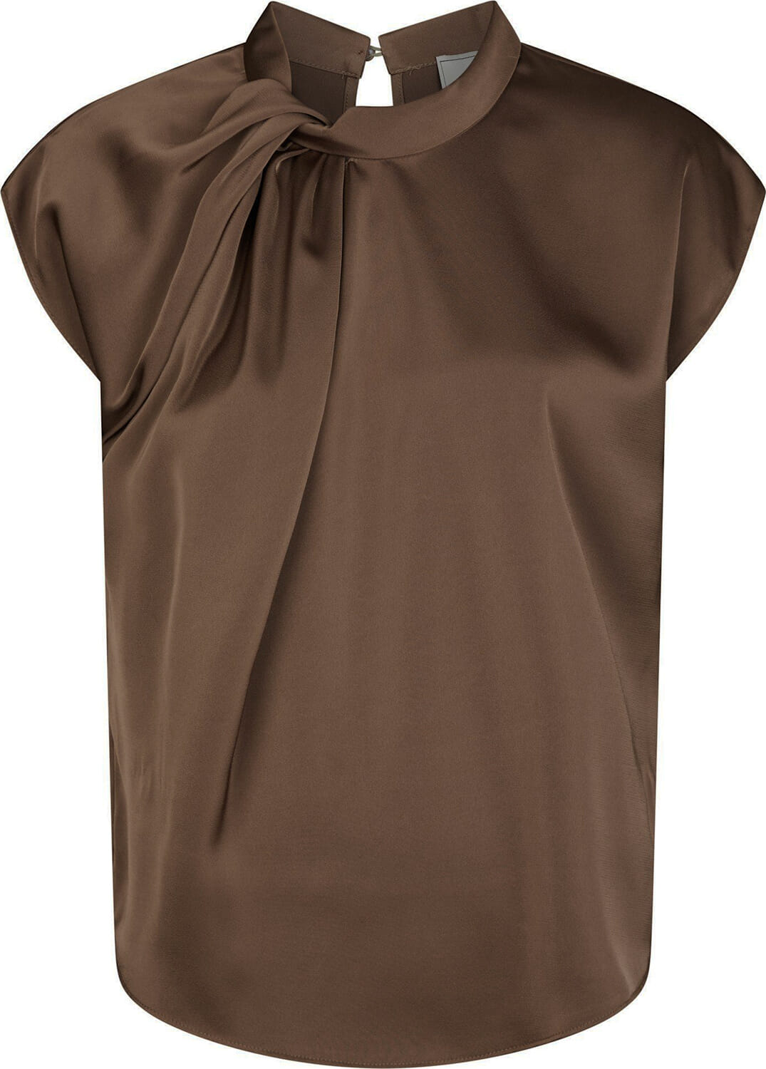 Neo Noir Top Fleur Drapy Bruin