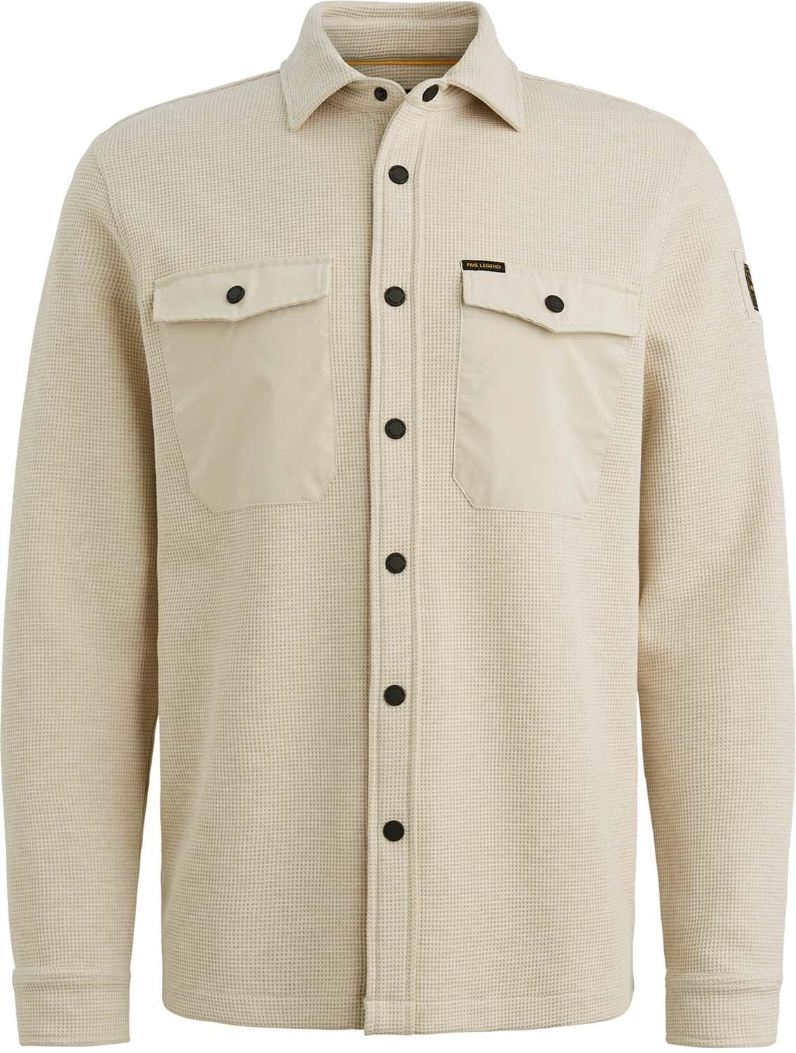 Pme Legend LONG SLEEVE SHIRT Waffle Jersey Beige