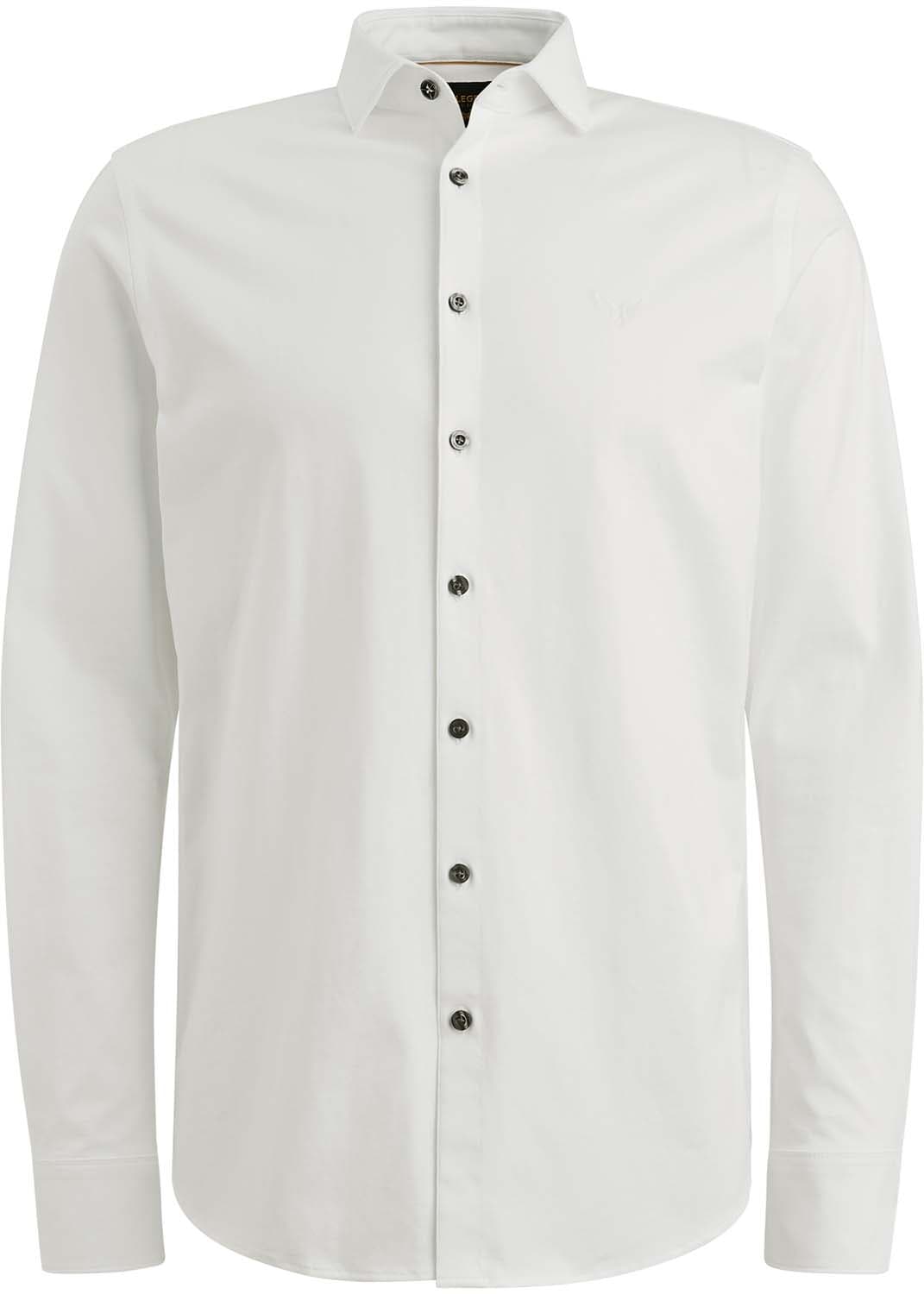 Pme Legend Overhemd Satin Jersey Wit