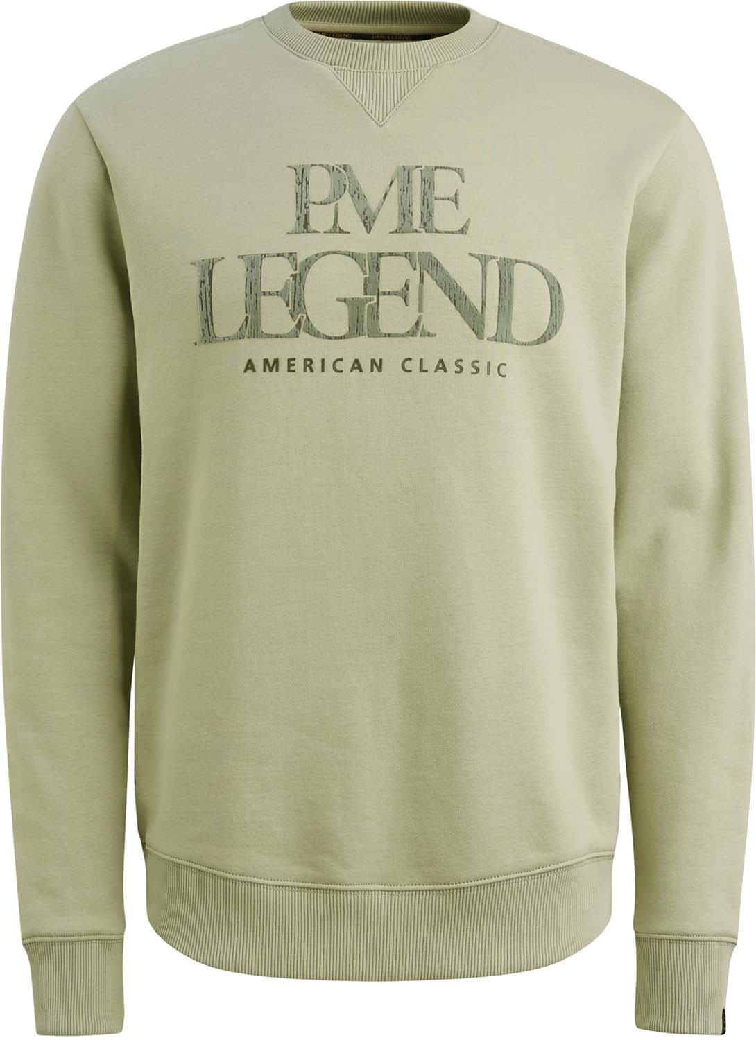 Pme Legend Sweater Artwork ronde hals Groen