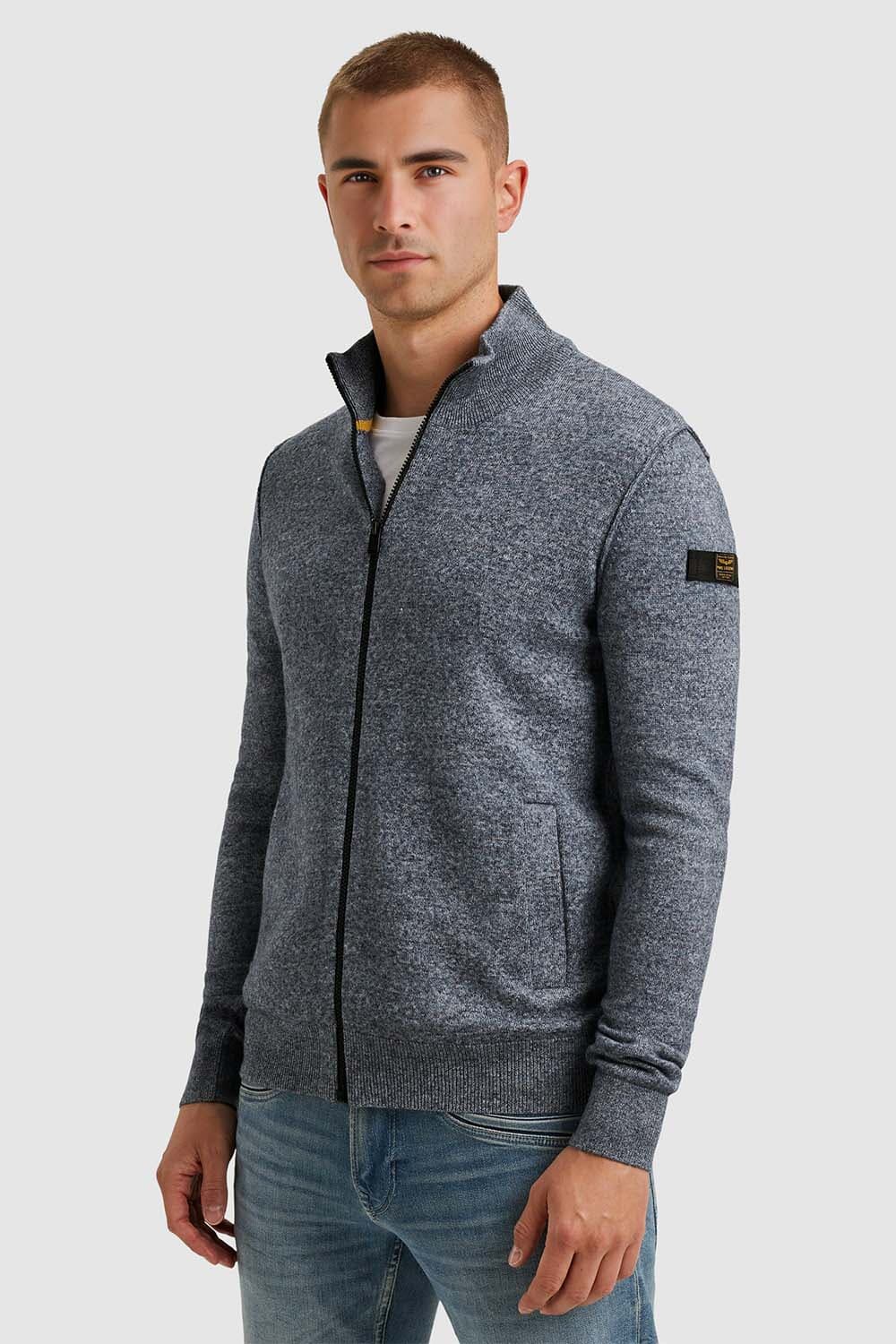 Pme Legend Vest met opstaande kraag Blauw