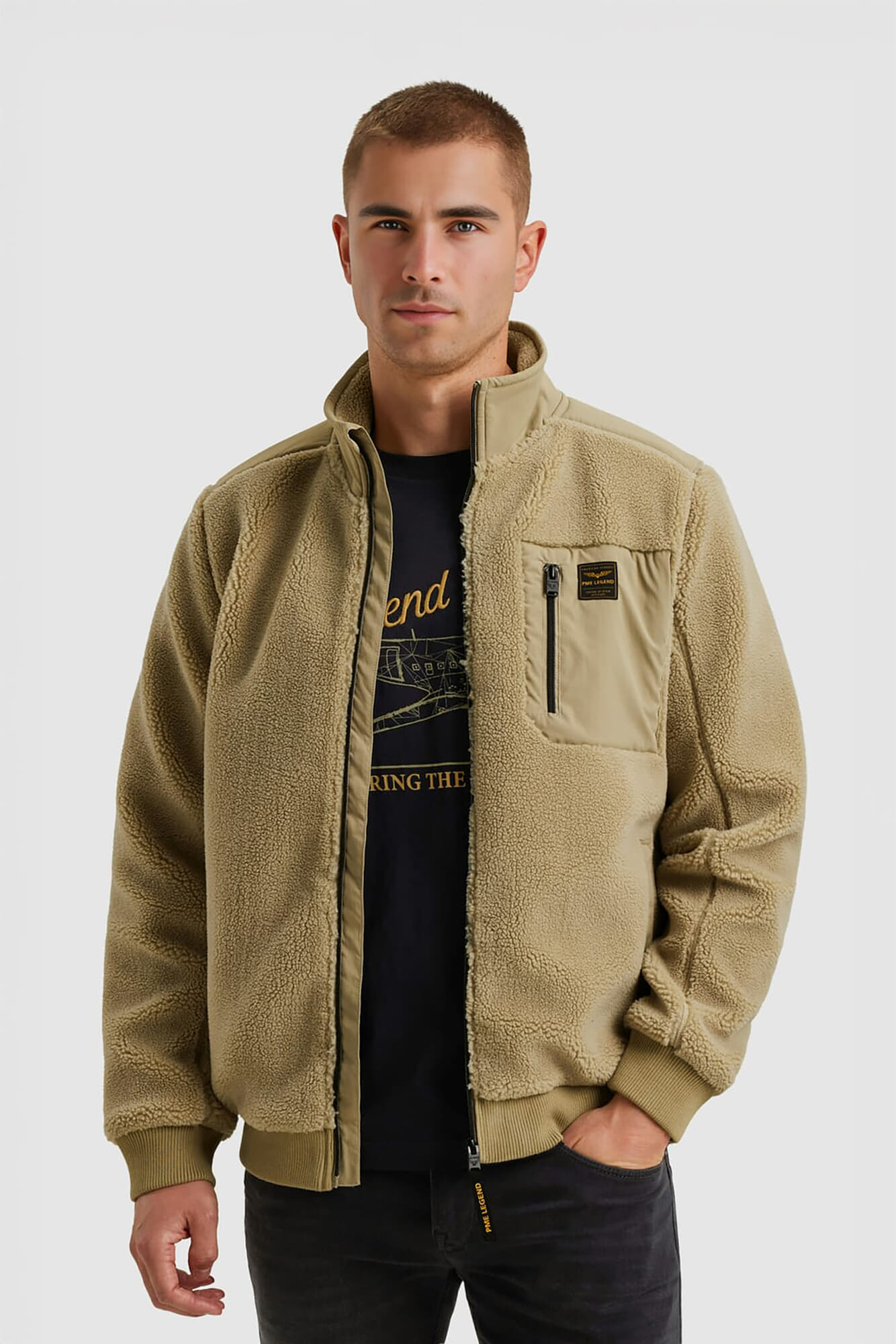 Pme Legend Vest Sherpa Fleece Kaki
