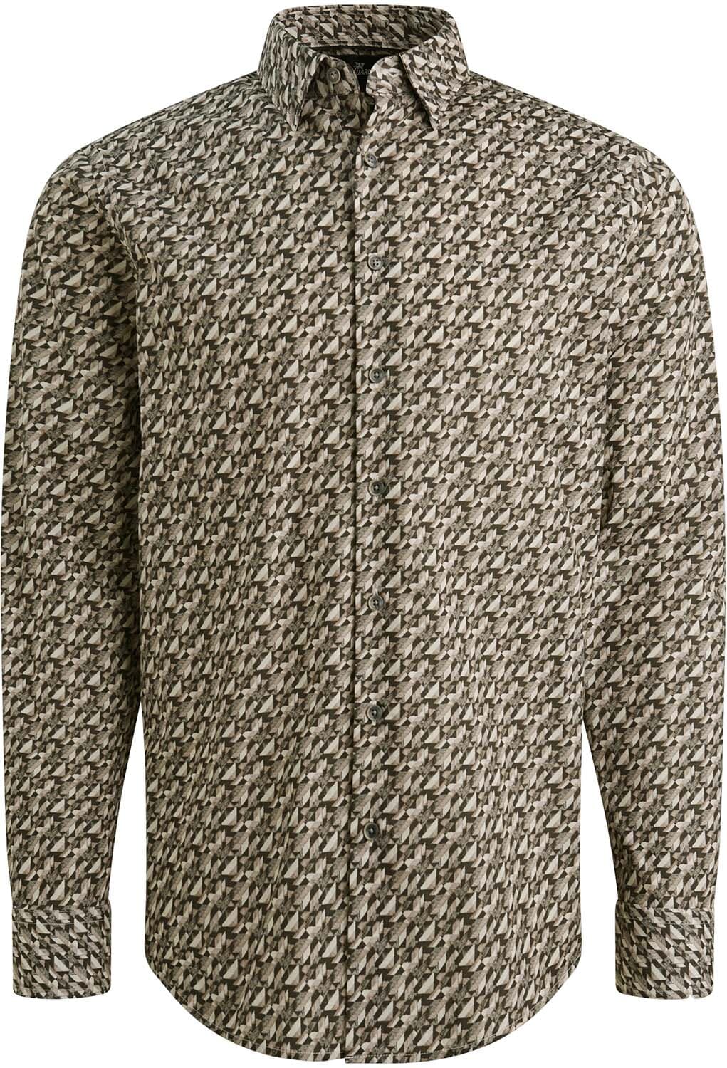 Vanguard LONG SLEEVE SHIRT Print on fine Po Grijs