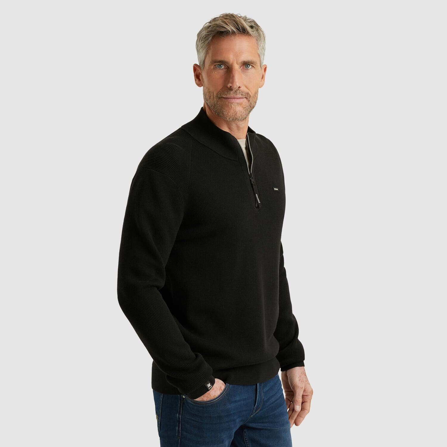 Vanguard Half-zip Trui Grijs