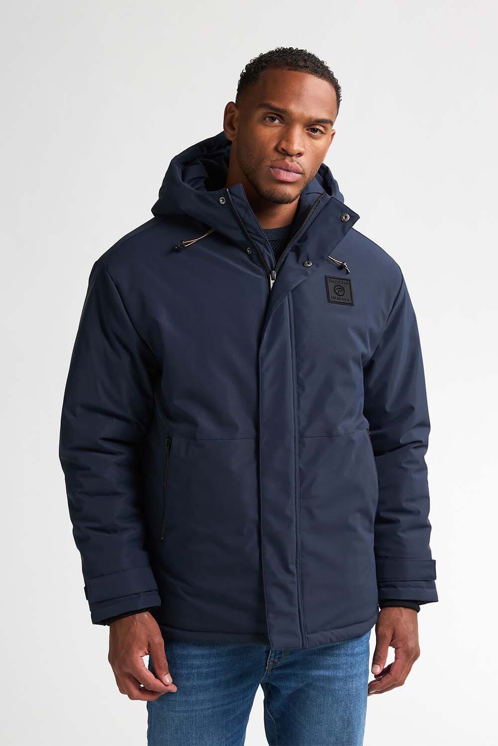 Petrol Parka Jas Blauw