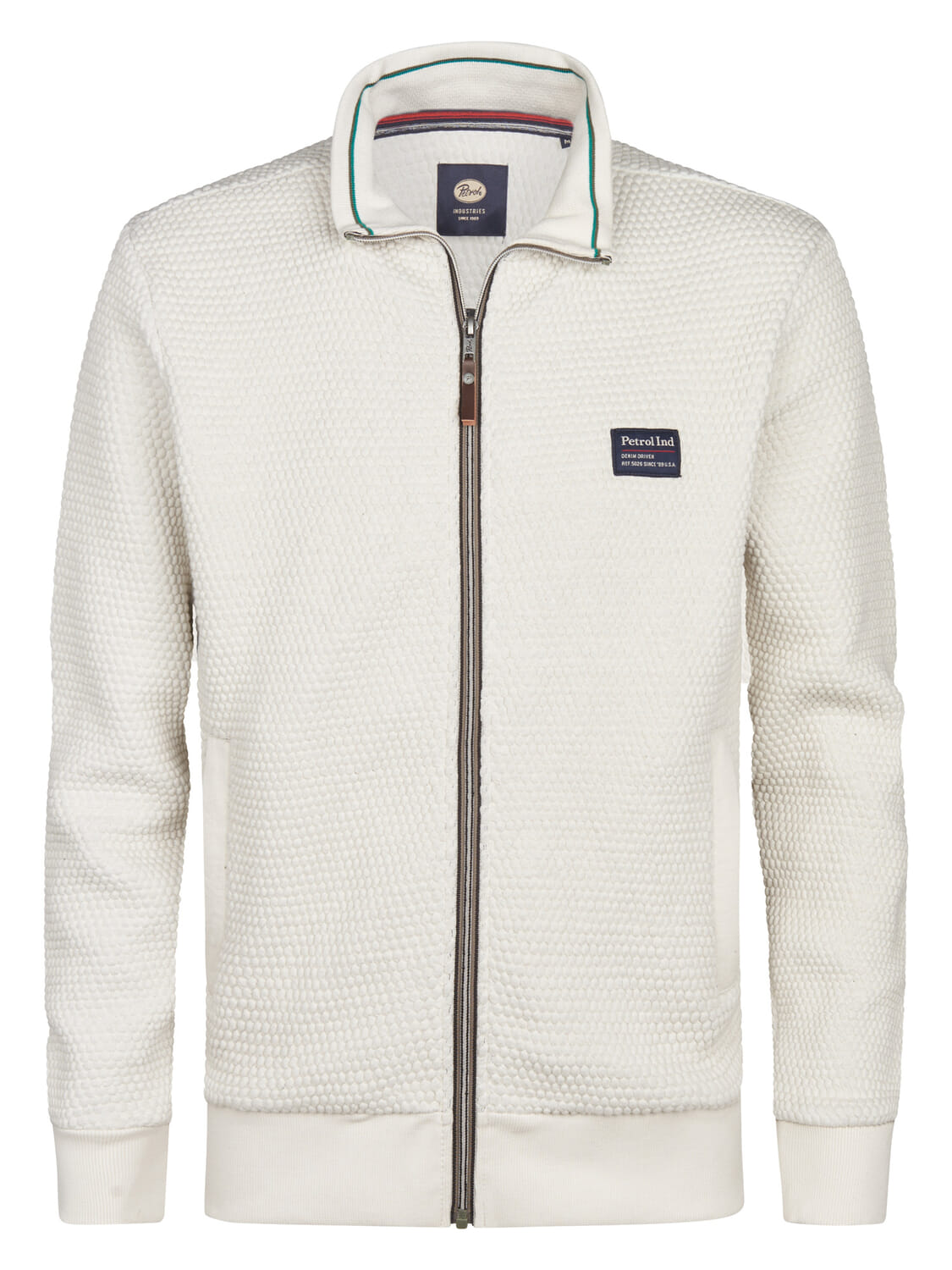 Petrol Sweatvest Wit