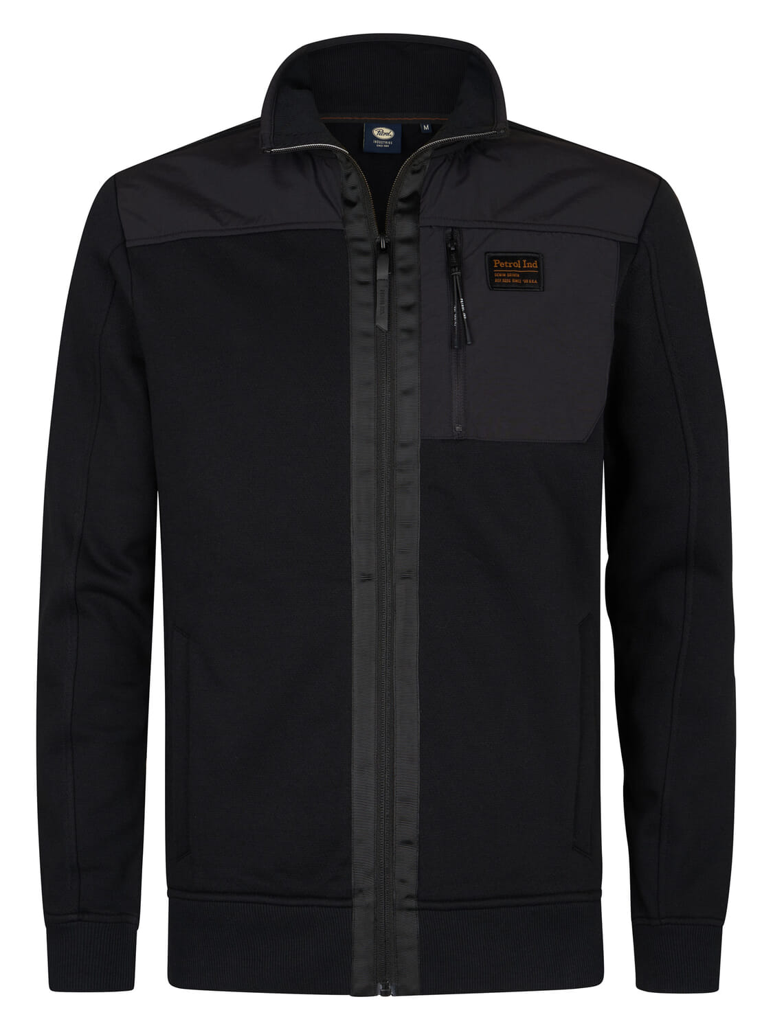 Petrol Sweatvest Zwart