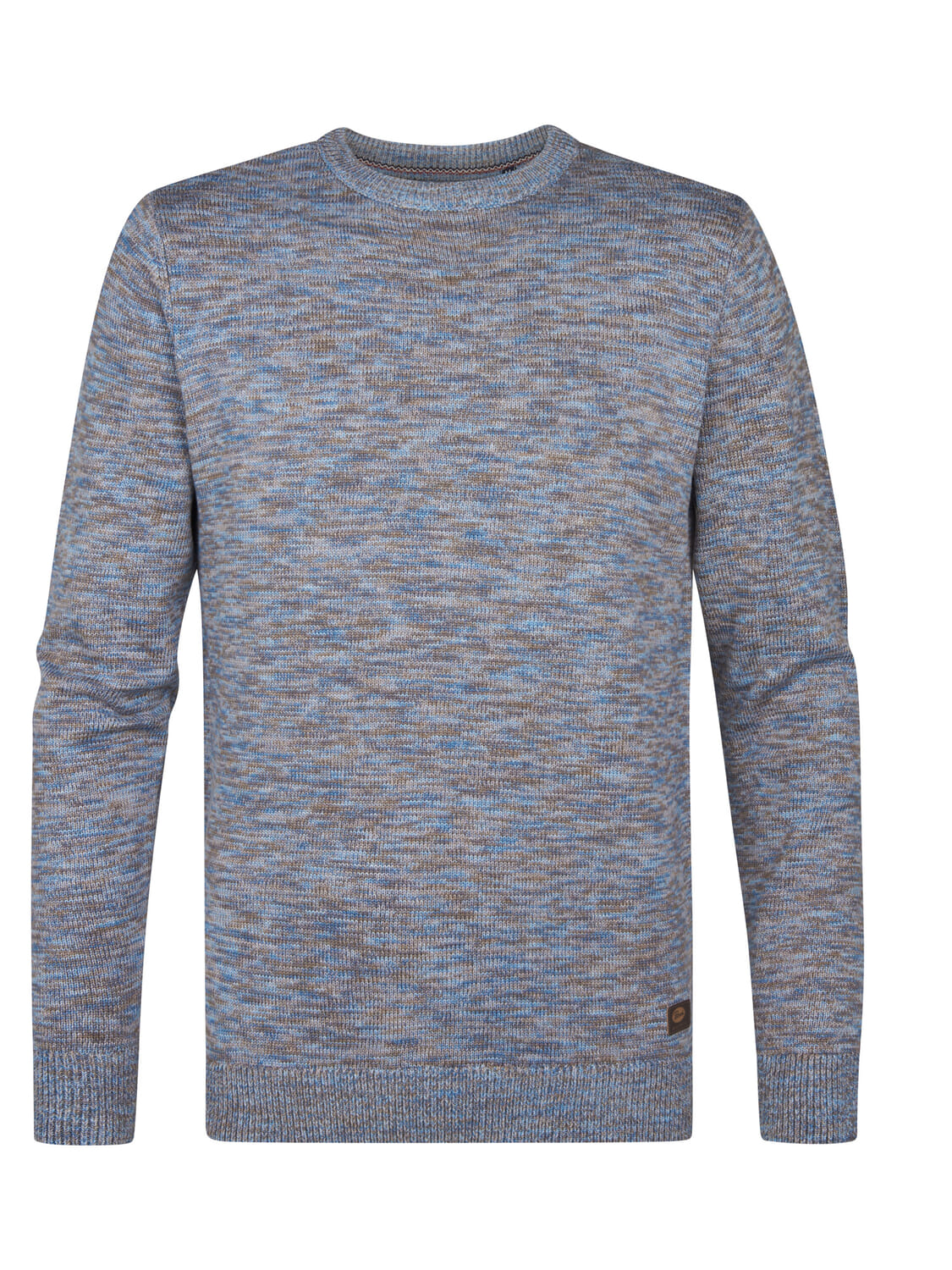 Petrol Trui Basic Blauw