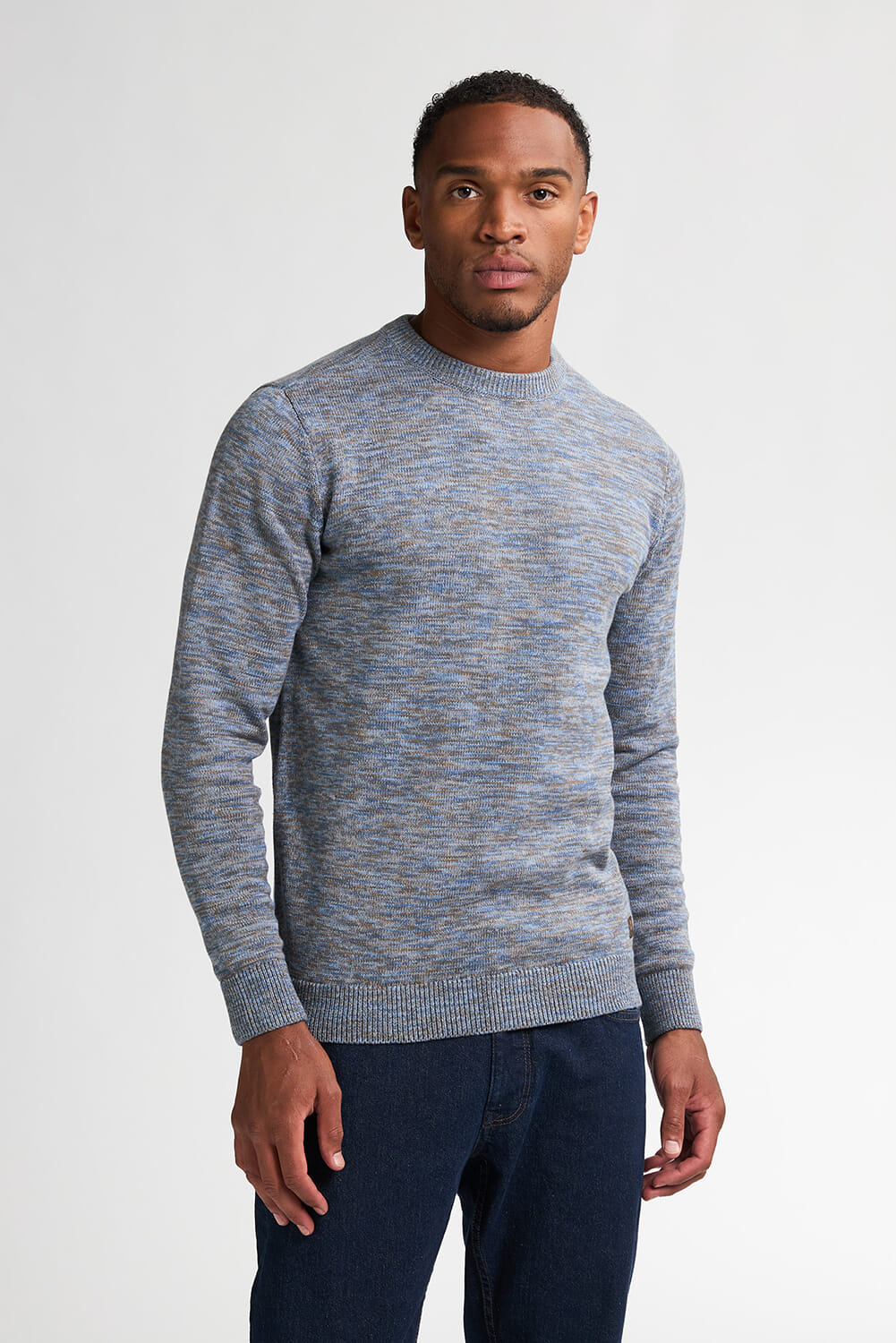 Petrol Trui Basic Blauw