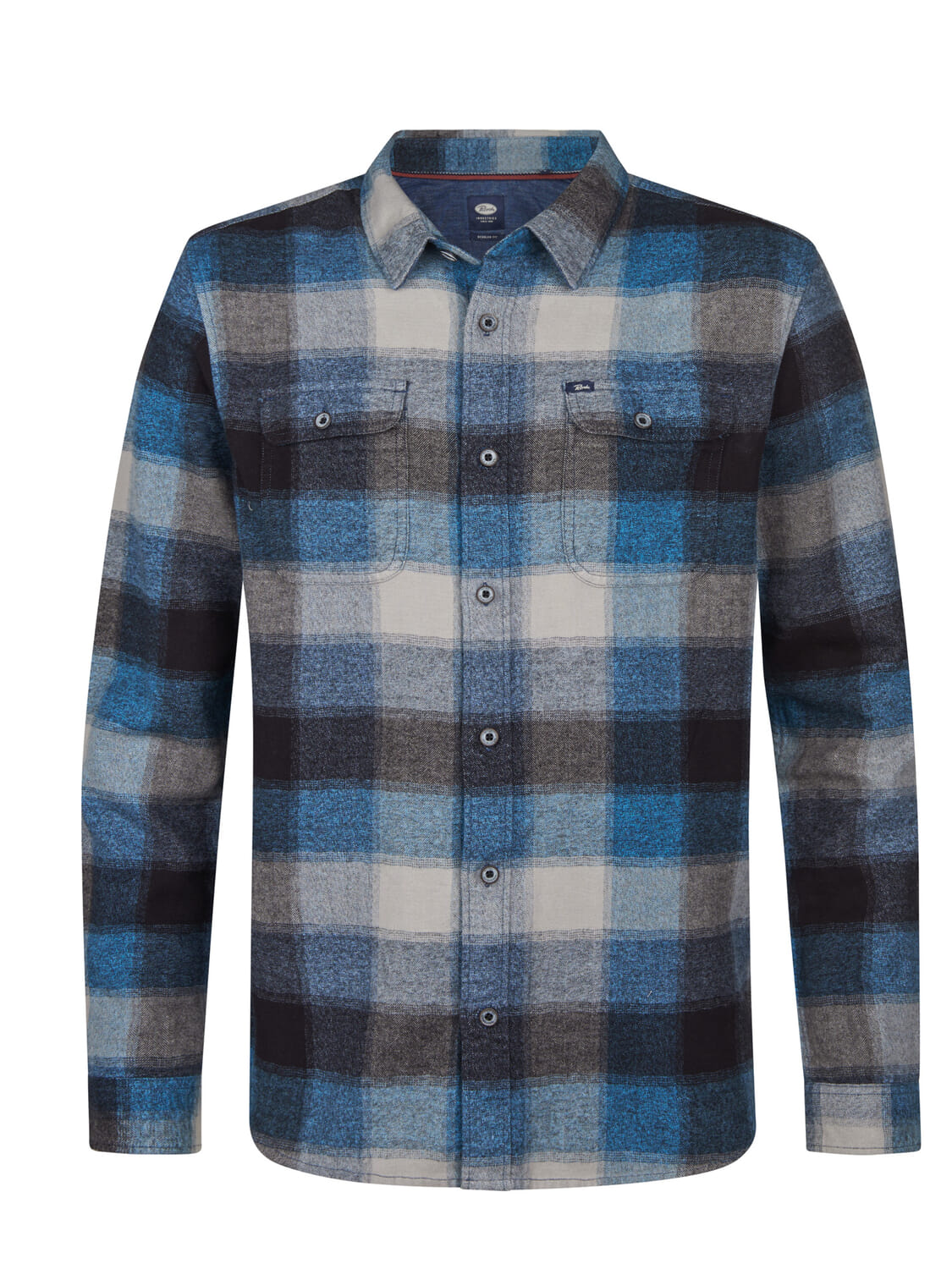 Petrol Overhemd Check Blauw