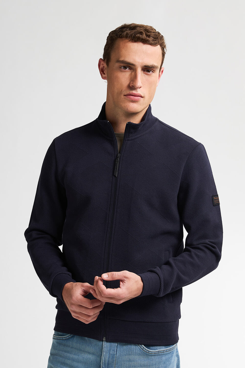 Petrol Sweatvest Blauw