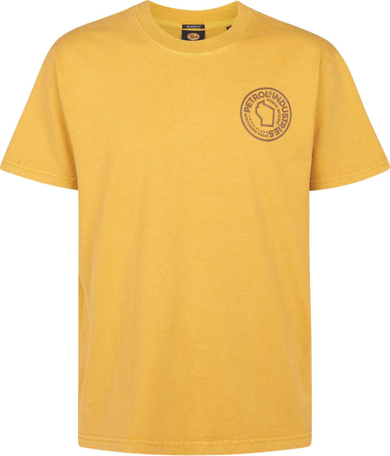 Petrol T-Shirt Classic Print Geel