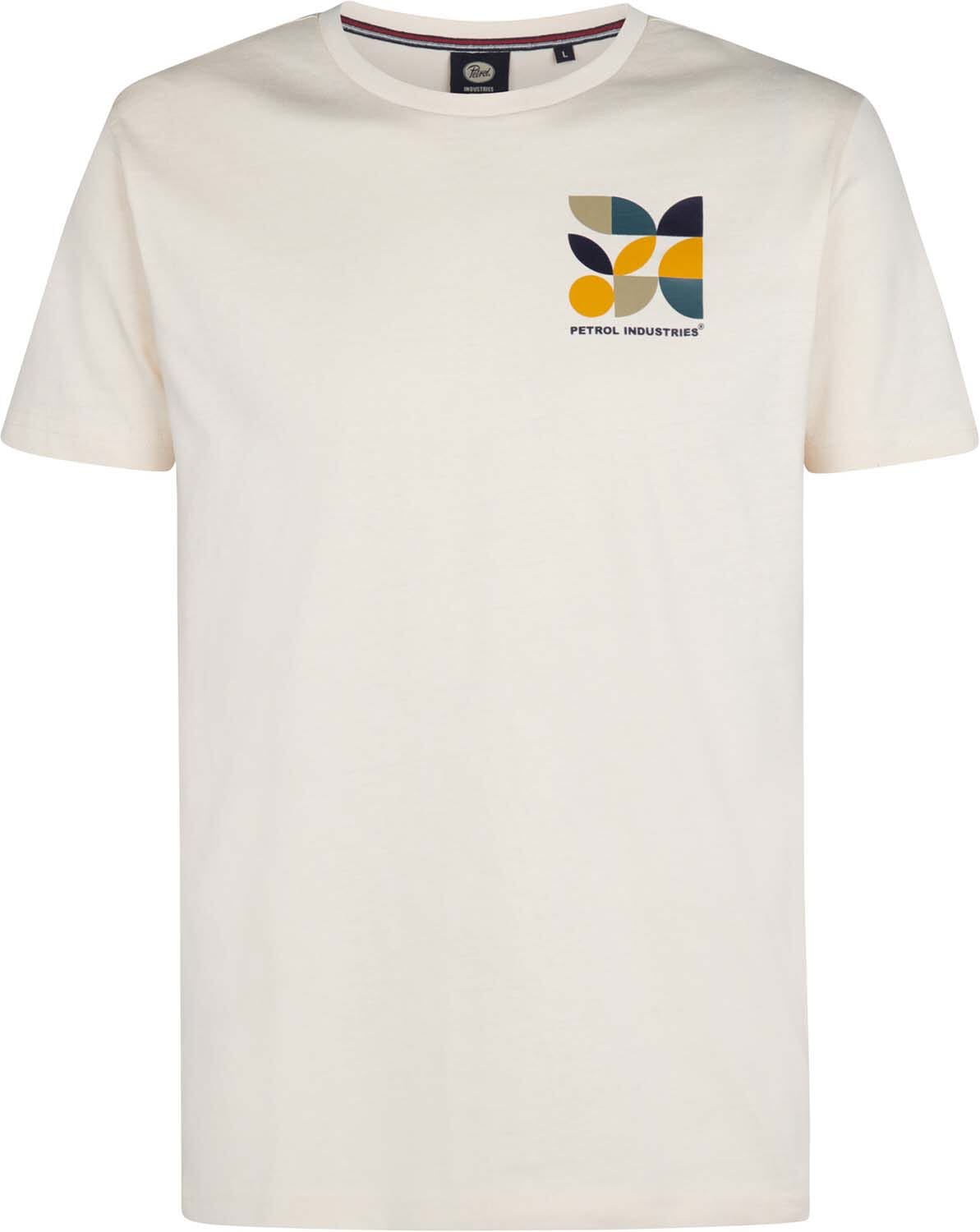 Petrol T-Shirt Classic Print Wit