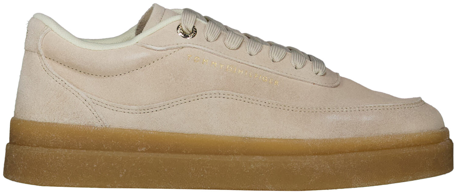 Tommy Hilfiger Modern cord sneaker suede Beige