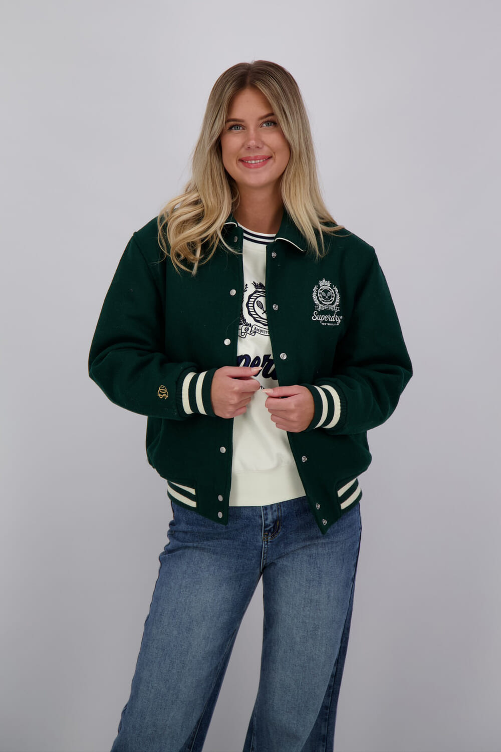 Superdry Bomberjas Country Club Groen