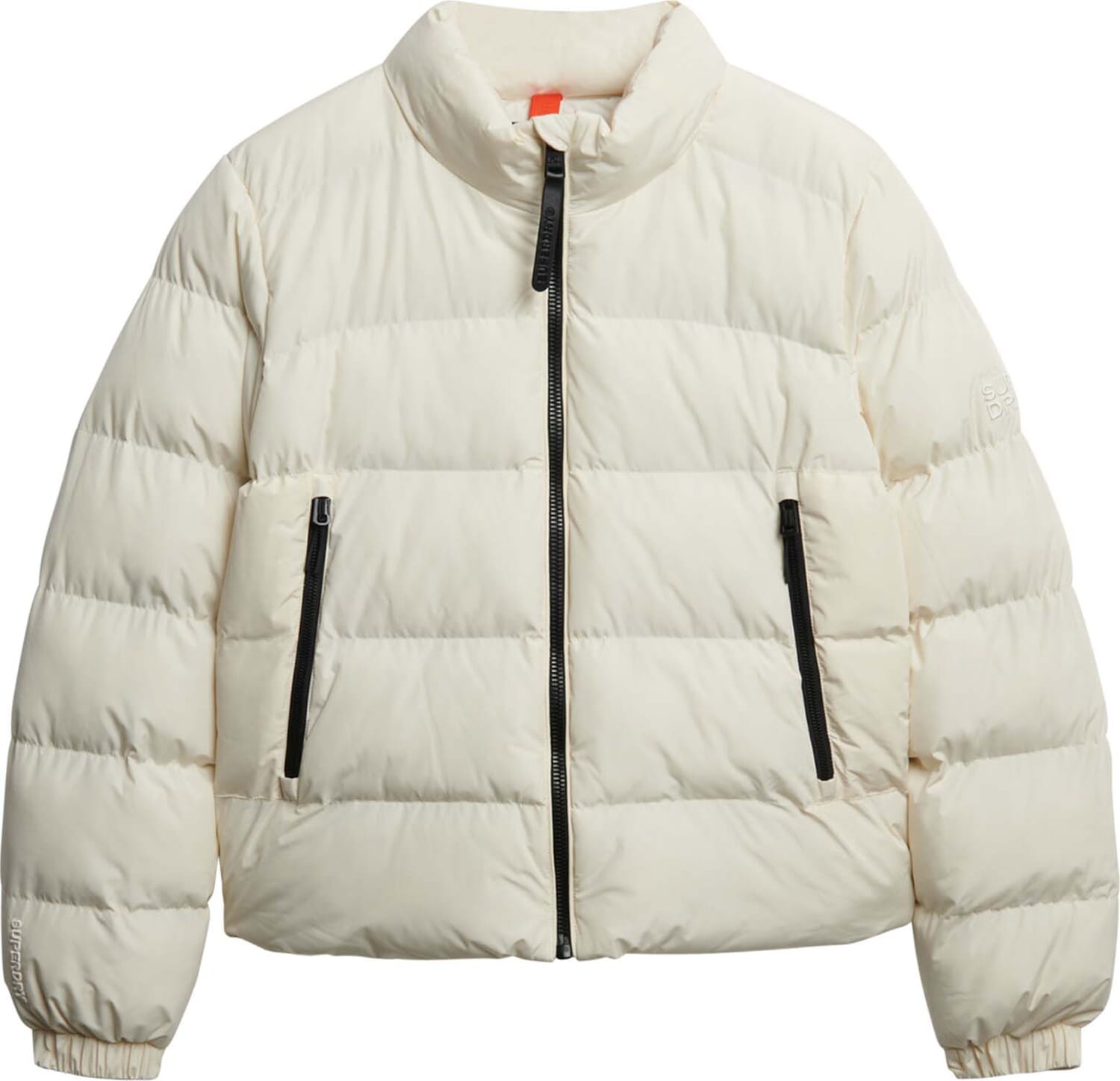 Superdry Puffer Jas Sport Wit