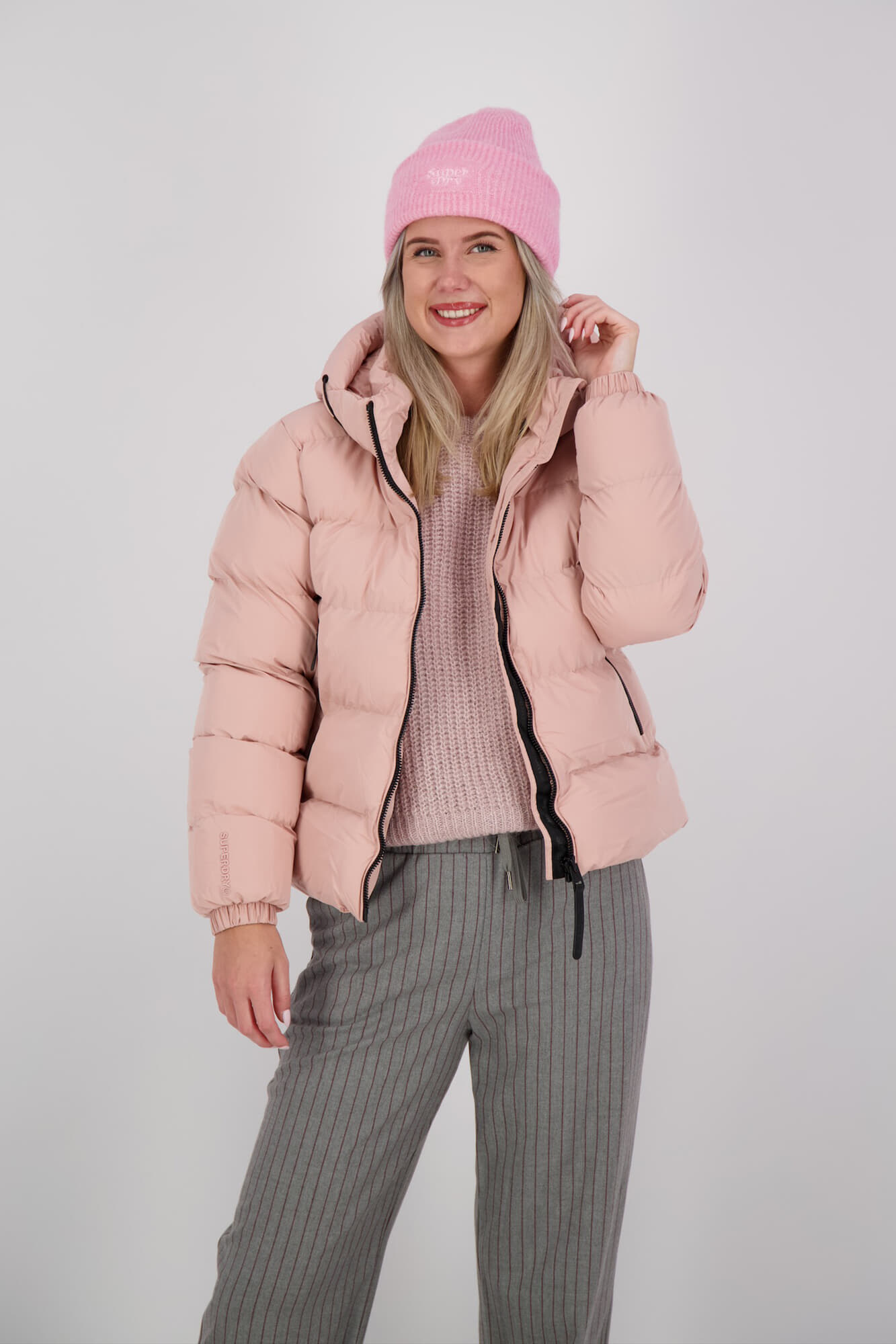 Superdry Pufferjas Sports Roze