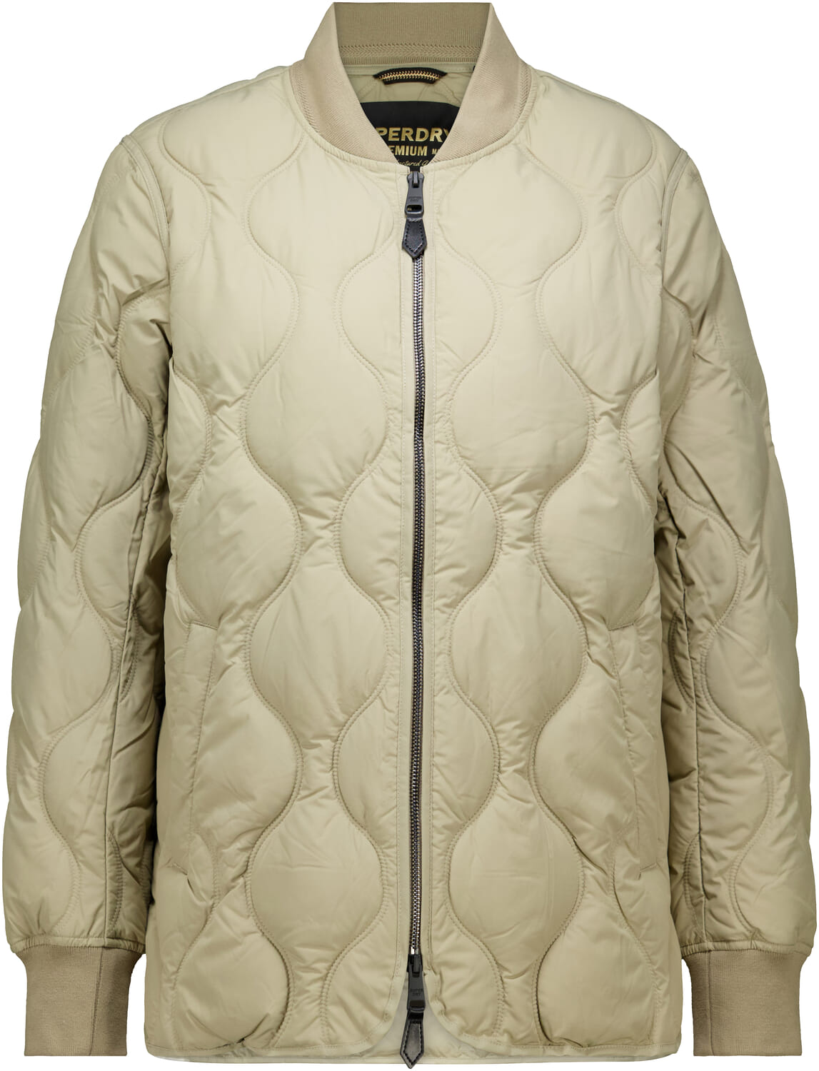 Superdry Kort Gewatteerd Jack Beige