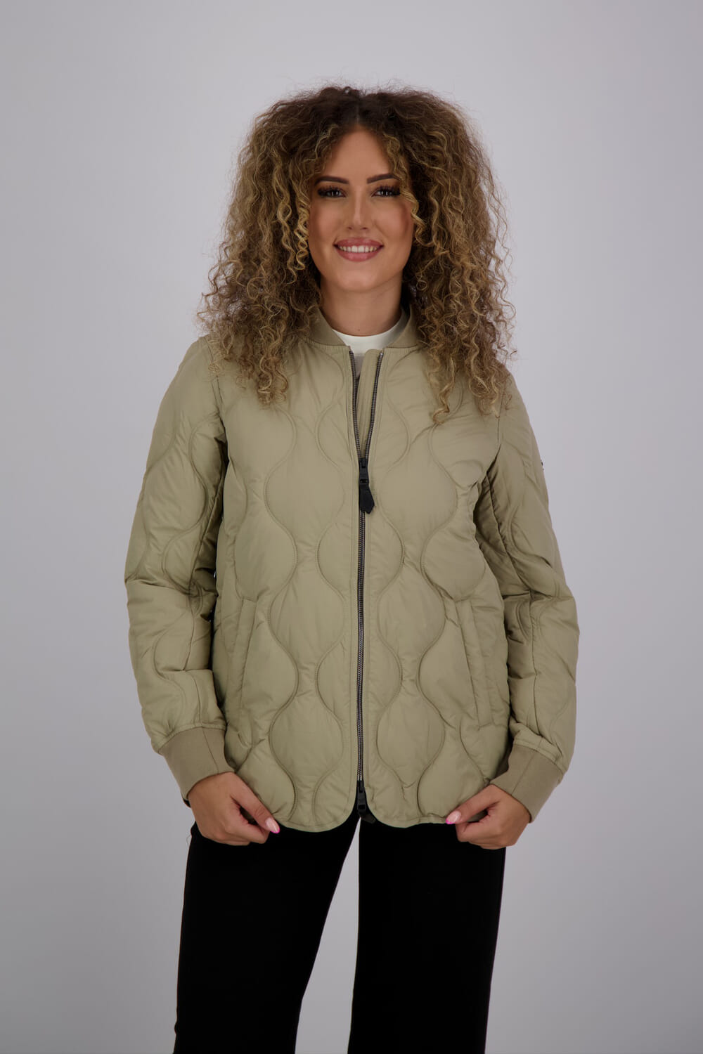 Superdry Kort Gewatteerd Jack Beige