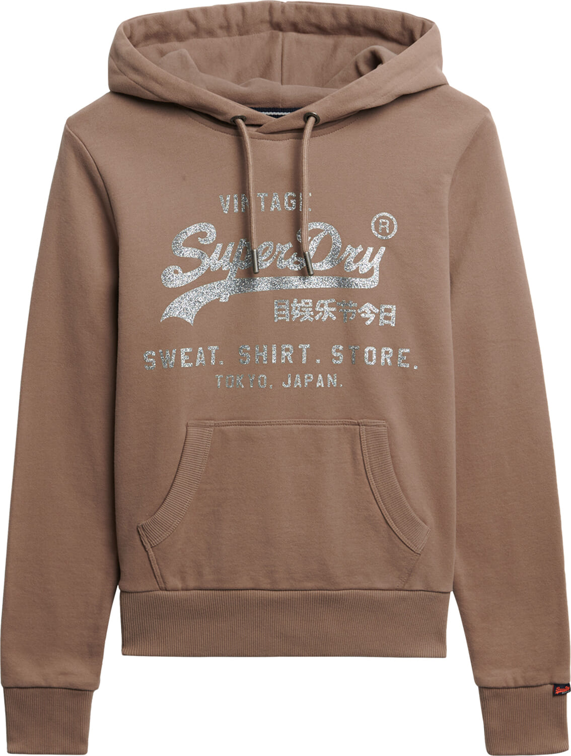 Superdry Hoodie Vintage  Bruin