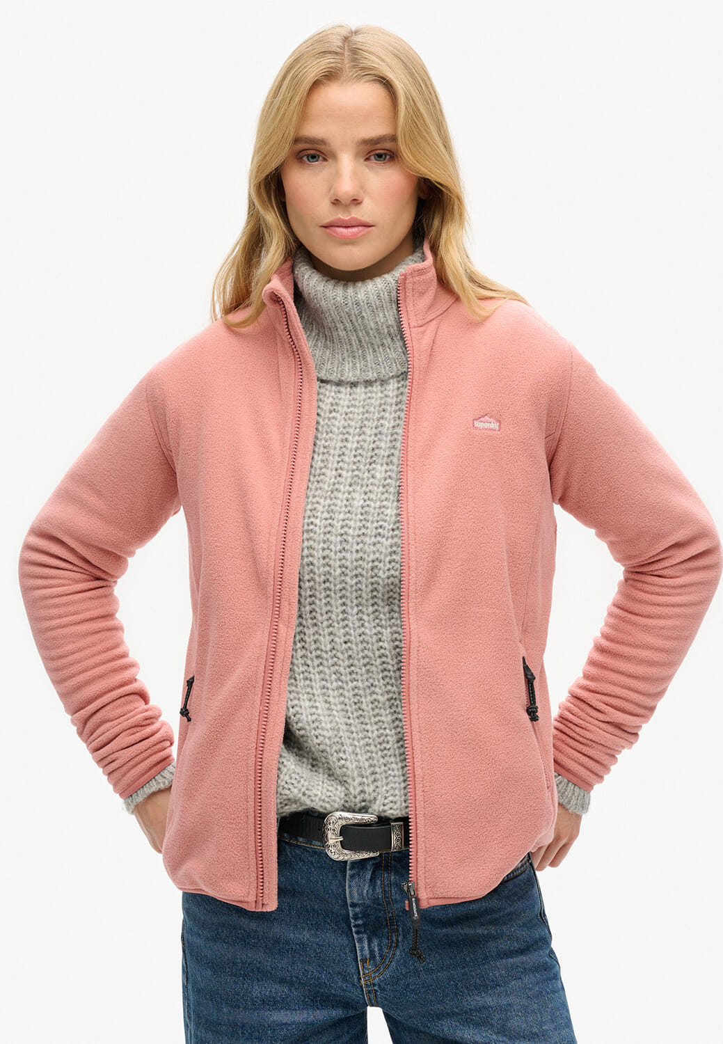 Superdry Polarfleecejack Roze