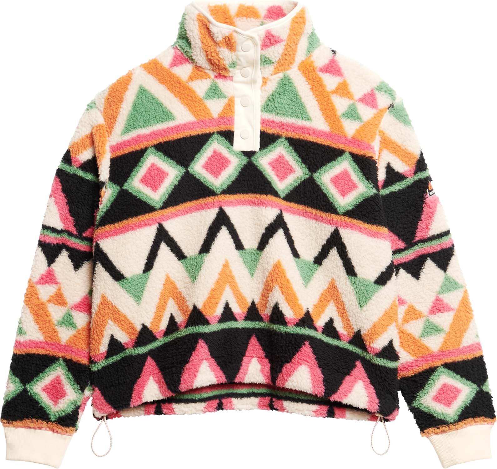 Superdry Superzachte Trui Henley met Print  Multi