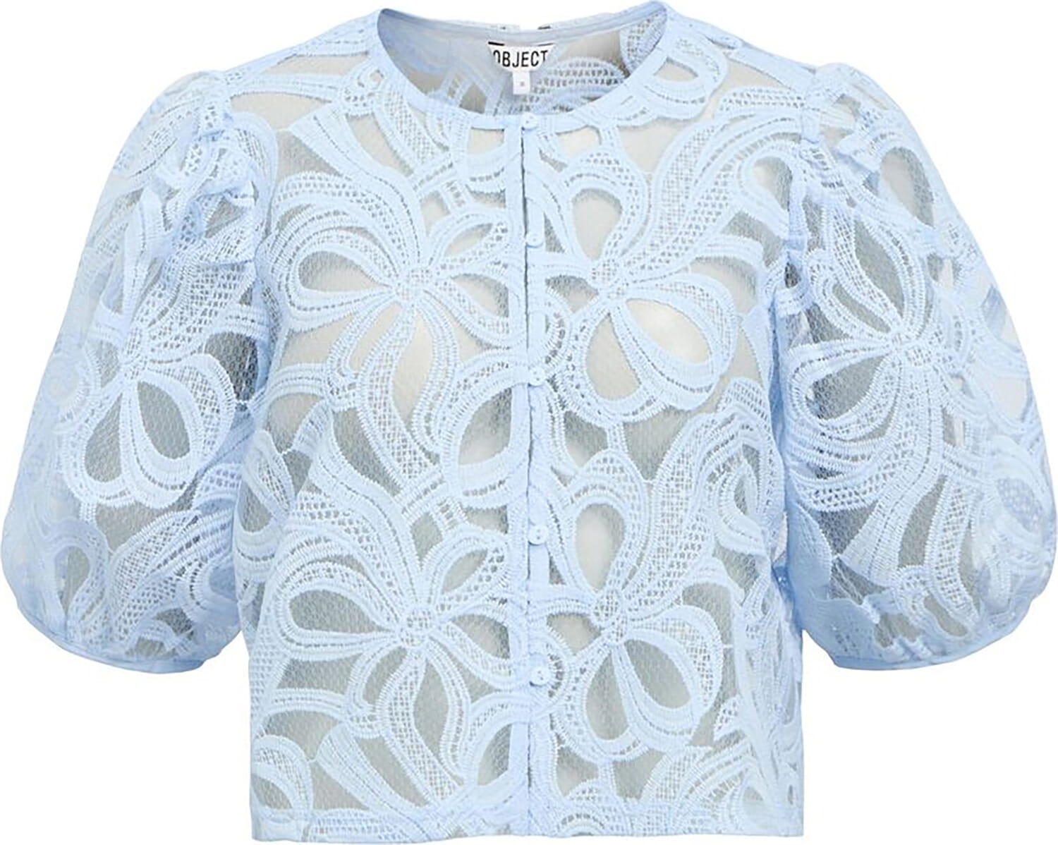 Object Blouse Rose Blauw