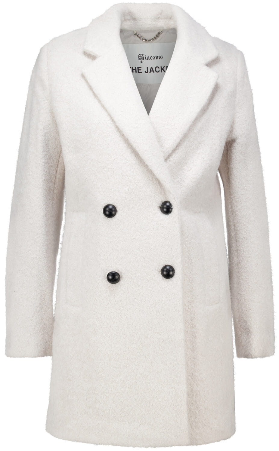 Giacomo Boucle jas Wit