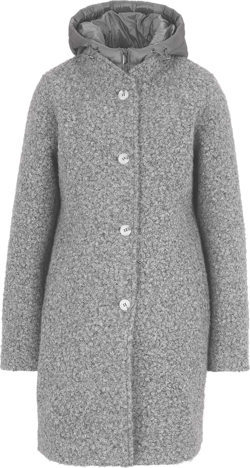 Covered Wollen Jas Wilma Grijs