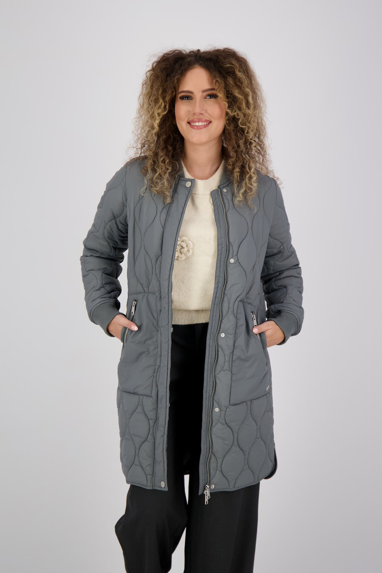 Covered Jas Brenda Grijs Covered Jas Brenda Grijs