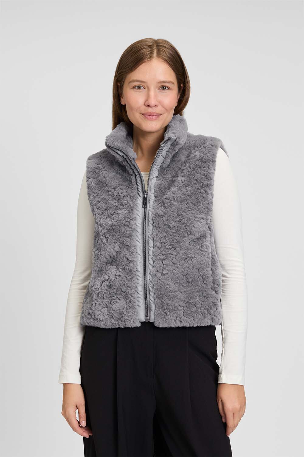 Covered Bodywarmer Cleo Grijs