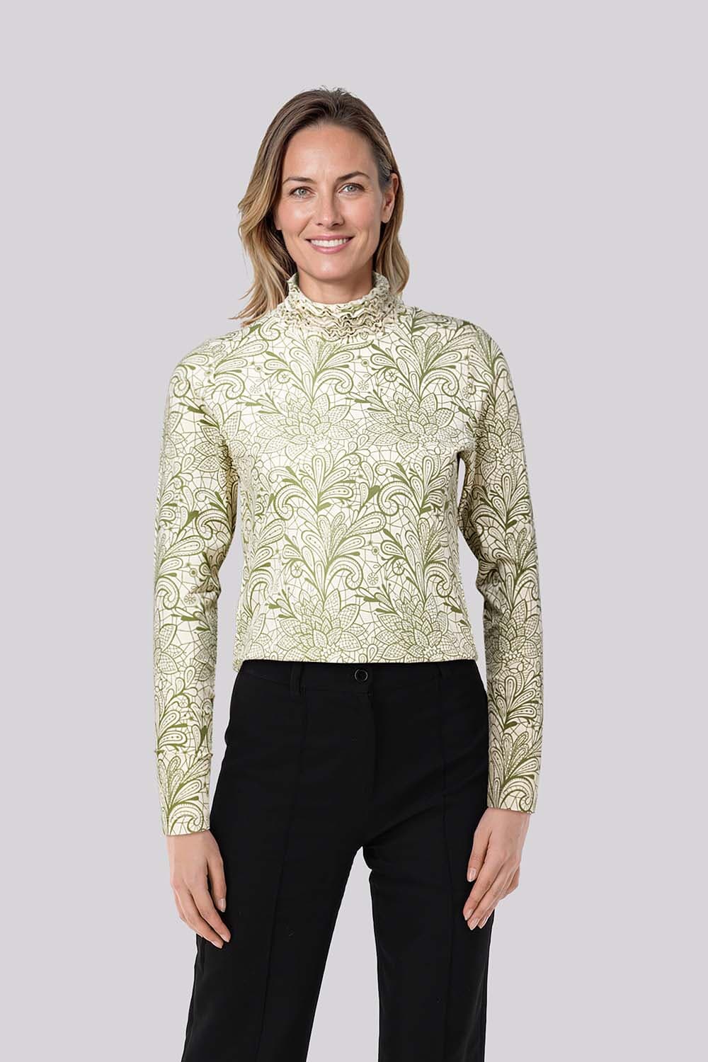Bloomings Top Paisley Groen
