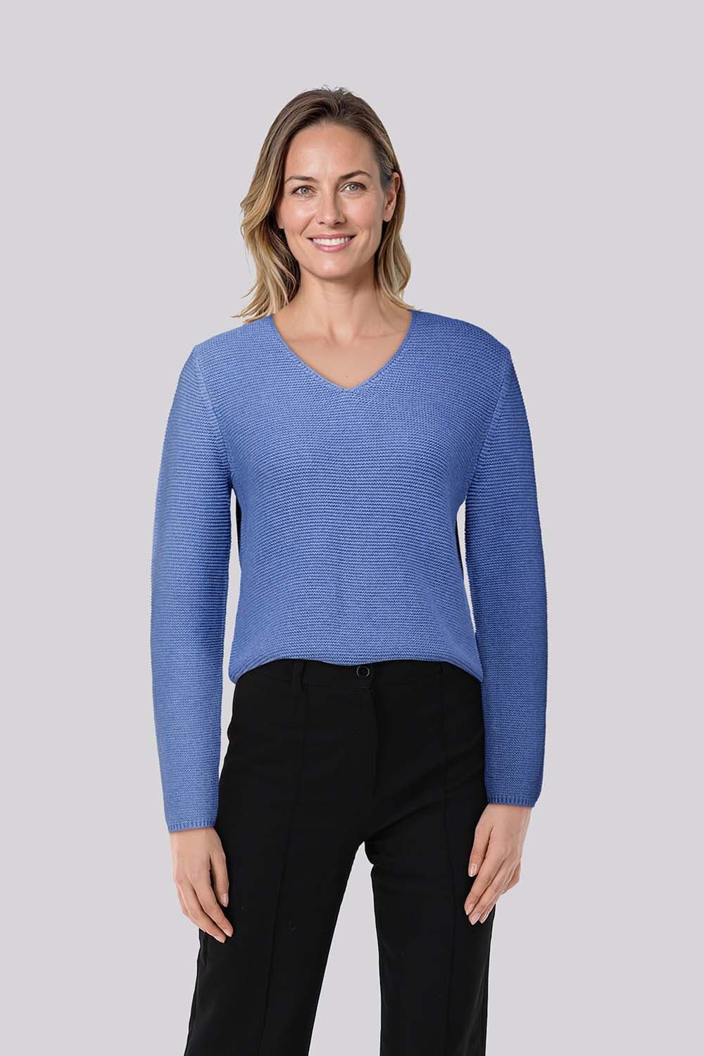 Bloomings Trui V-hals Blauw